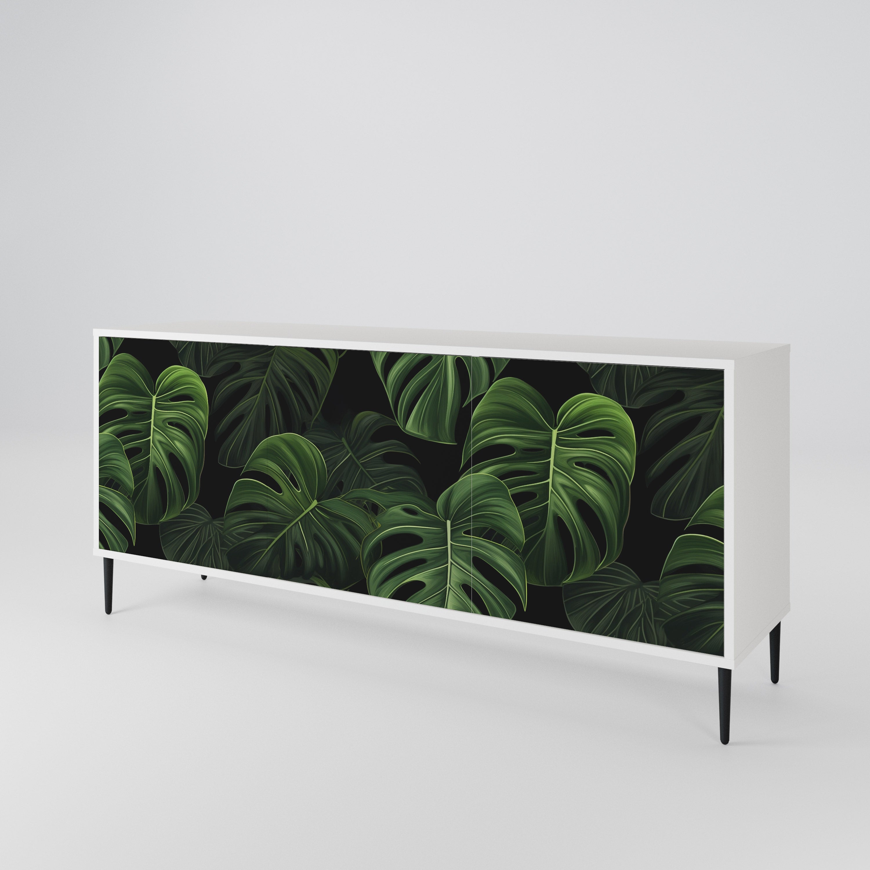 INFINITE MONSTERA Komoda 3-drzwiowa korpus Biały
