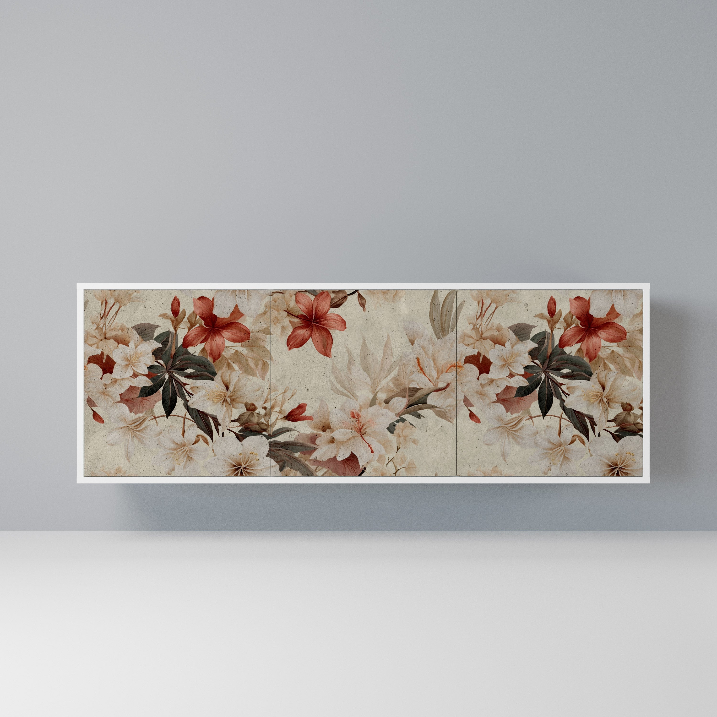 PETAL HARMONY Komoda 3-drzwiowa korpus Biały