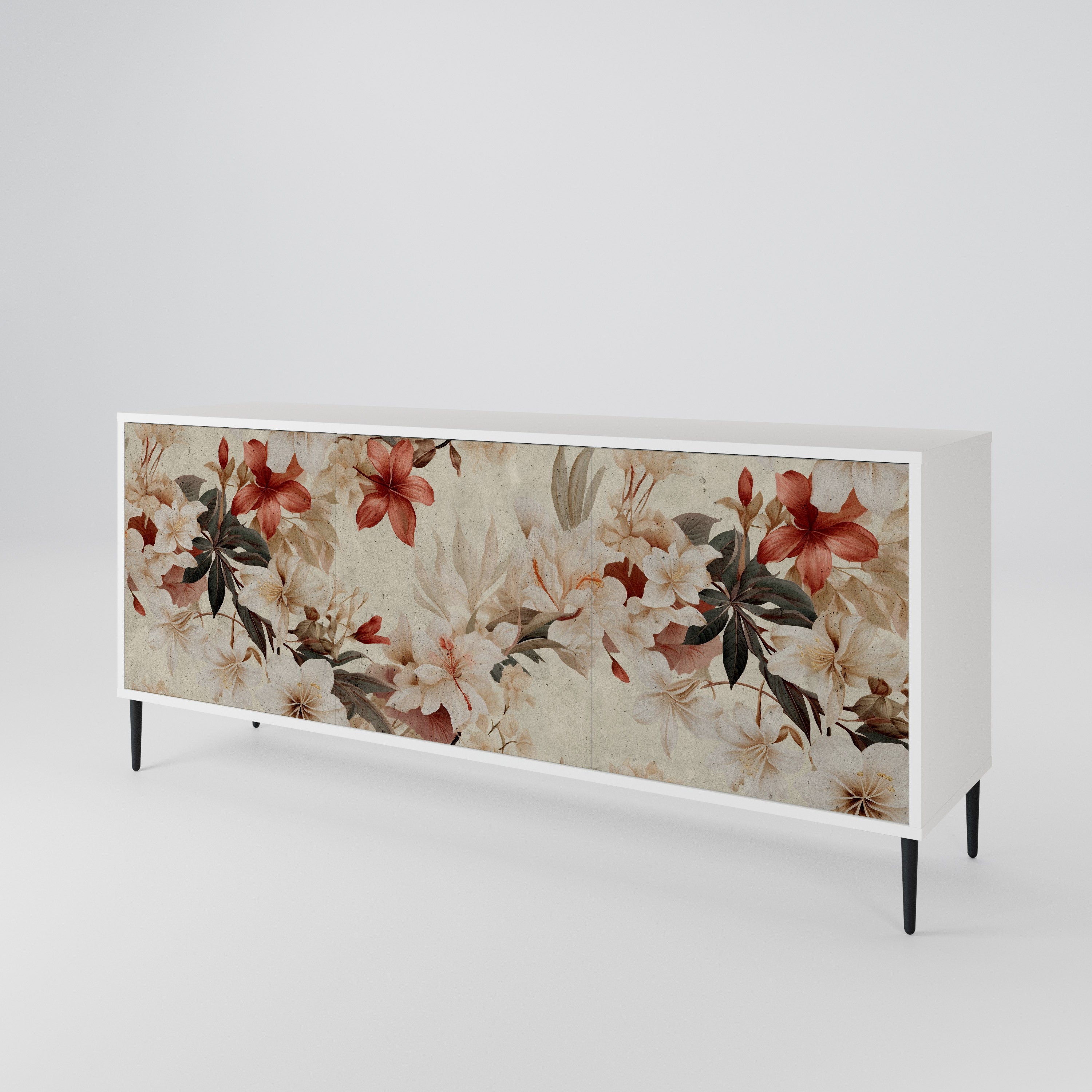PETAL HARMONY Komoda 3-drzwiowa korpus Biały