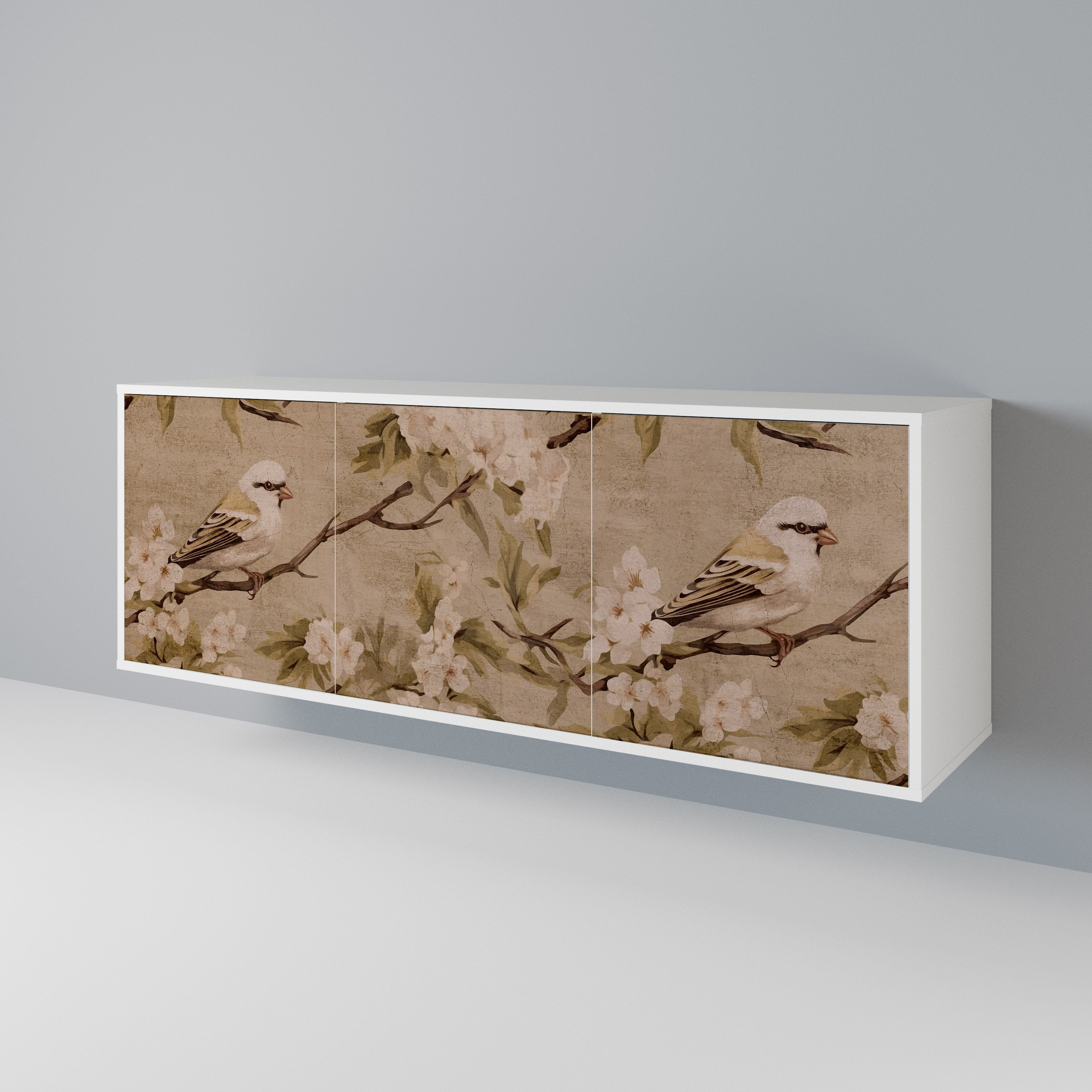 PETAL DISTINGUISH Komoda 3-drzwiowa korpus Biały