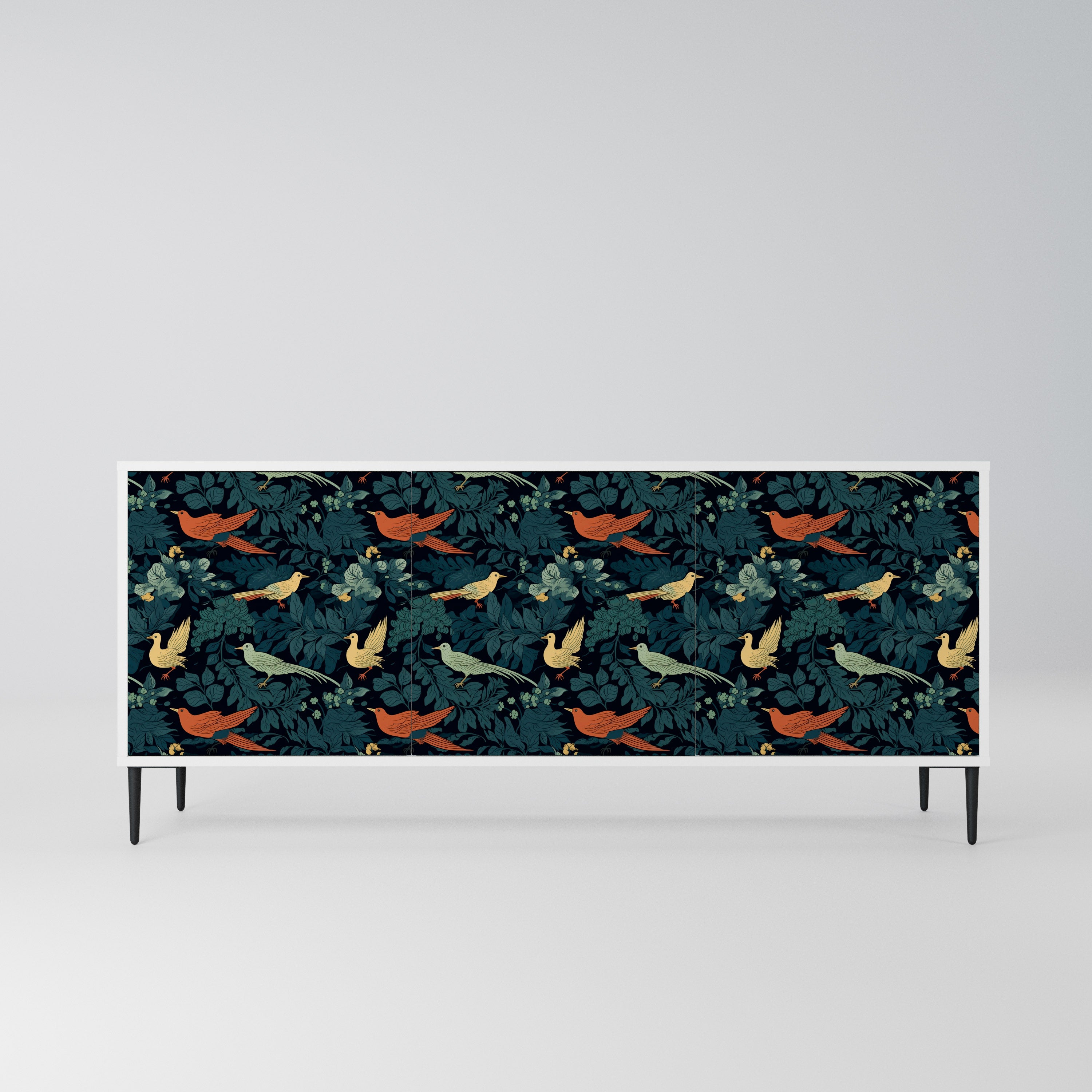 FOWL ORNAMENT Komoda 3-drzwiowa korpus Biały