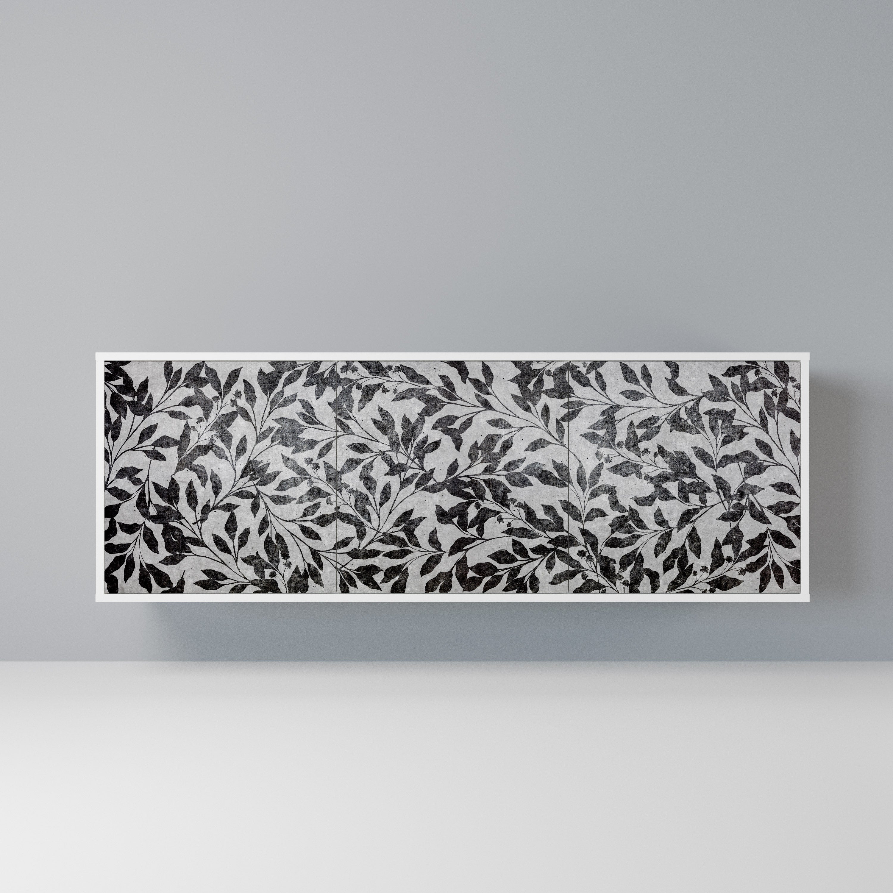 CHARCOAL SPROUT Komoda 3-drzwiowa korpus Biały