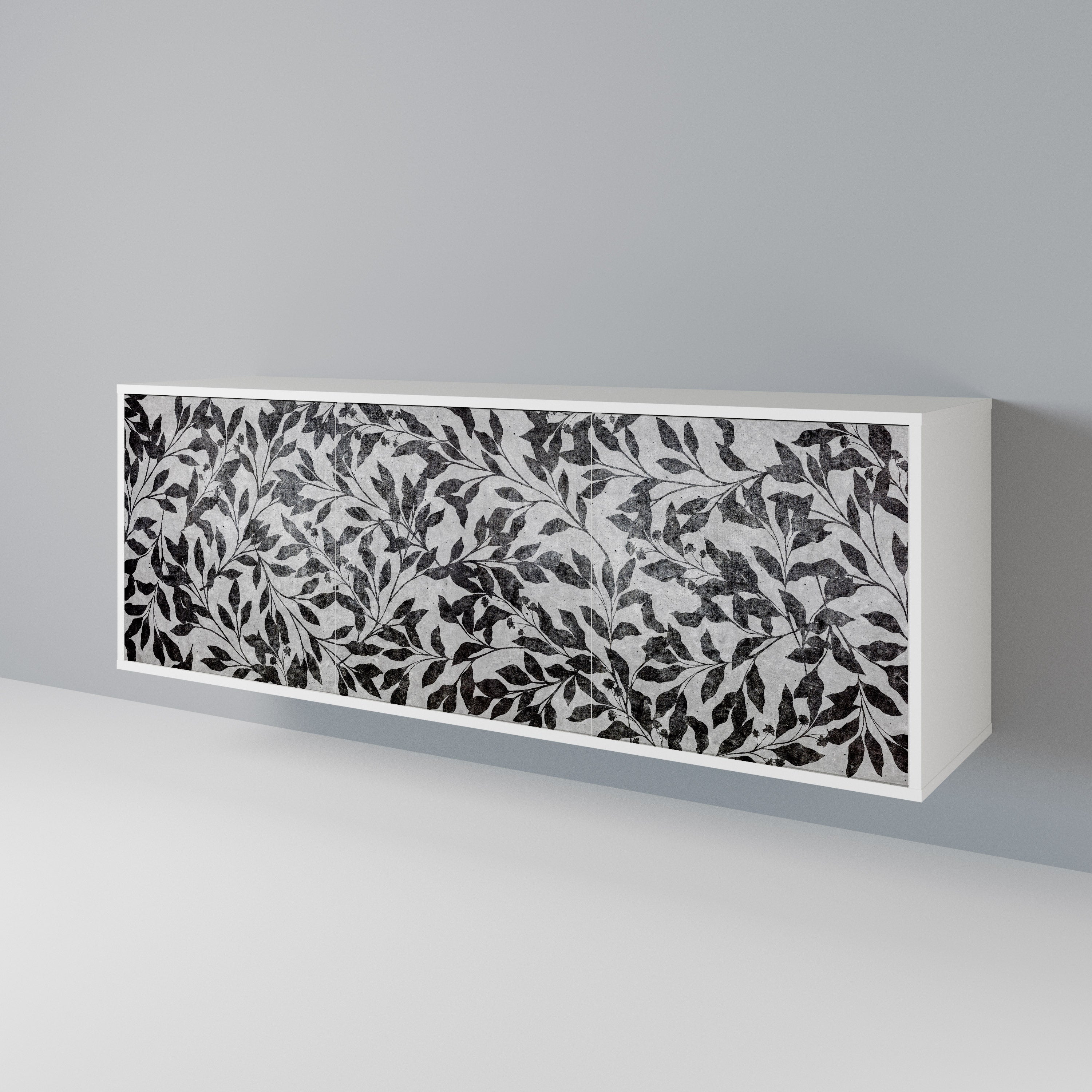 CHARCOAL SPROUT Komoda 3-drzwiowa korpus Biały