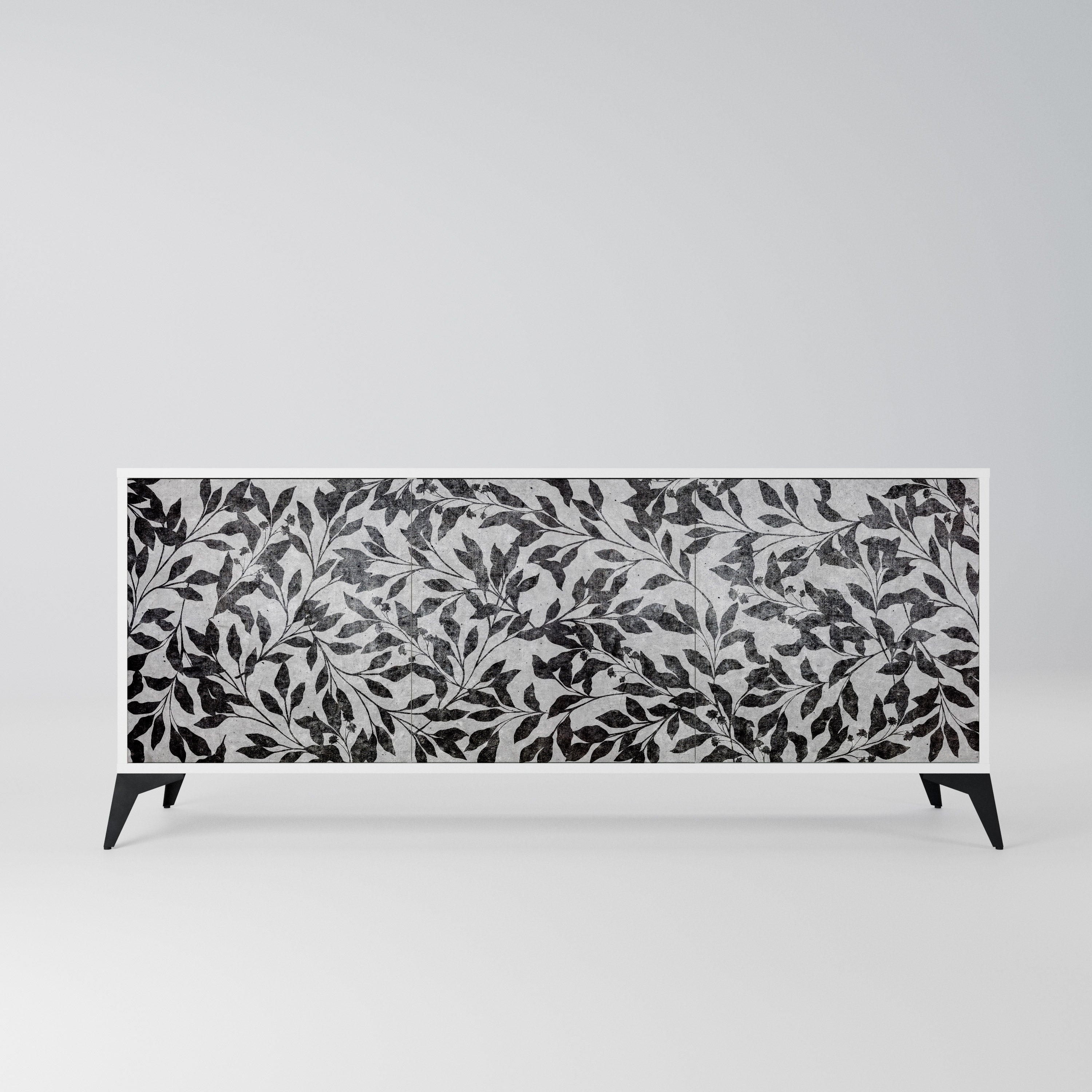 CHARCOAL SPROUT Komoda 3-drzwiowa korpus Biały