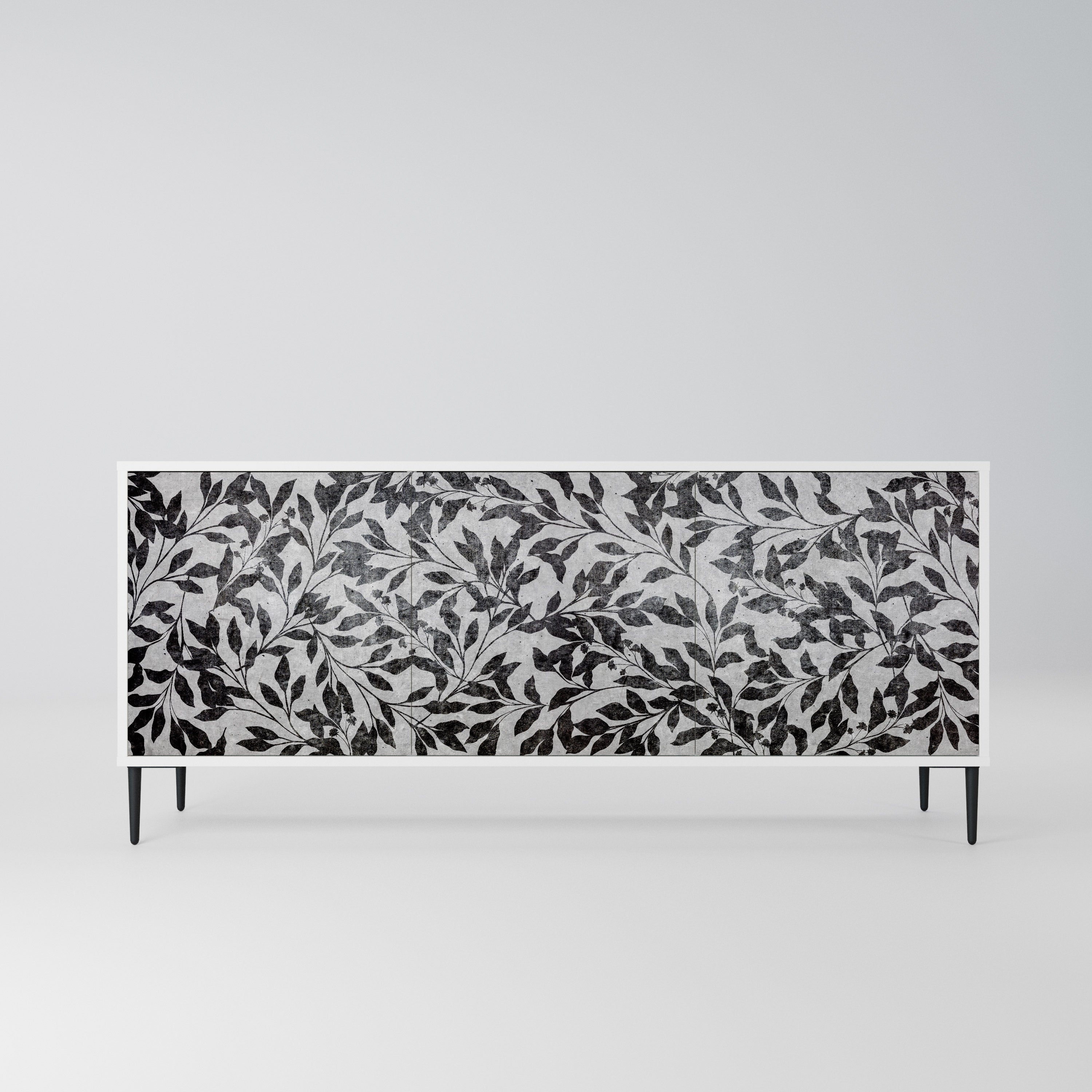 CHARCOAL SPROUT Komoda 3-drzwiowa korpus Biały