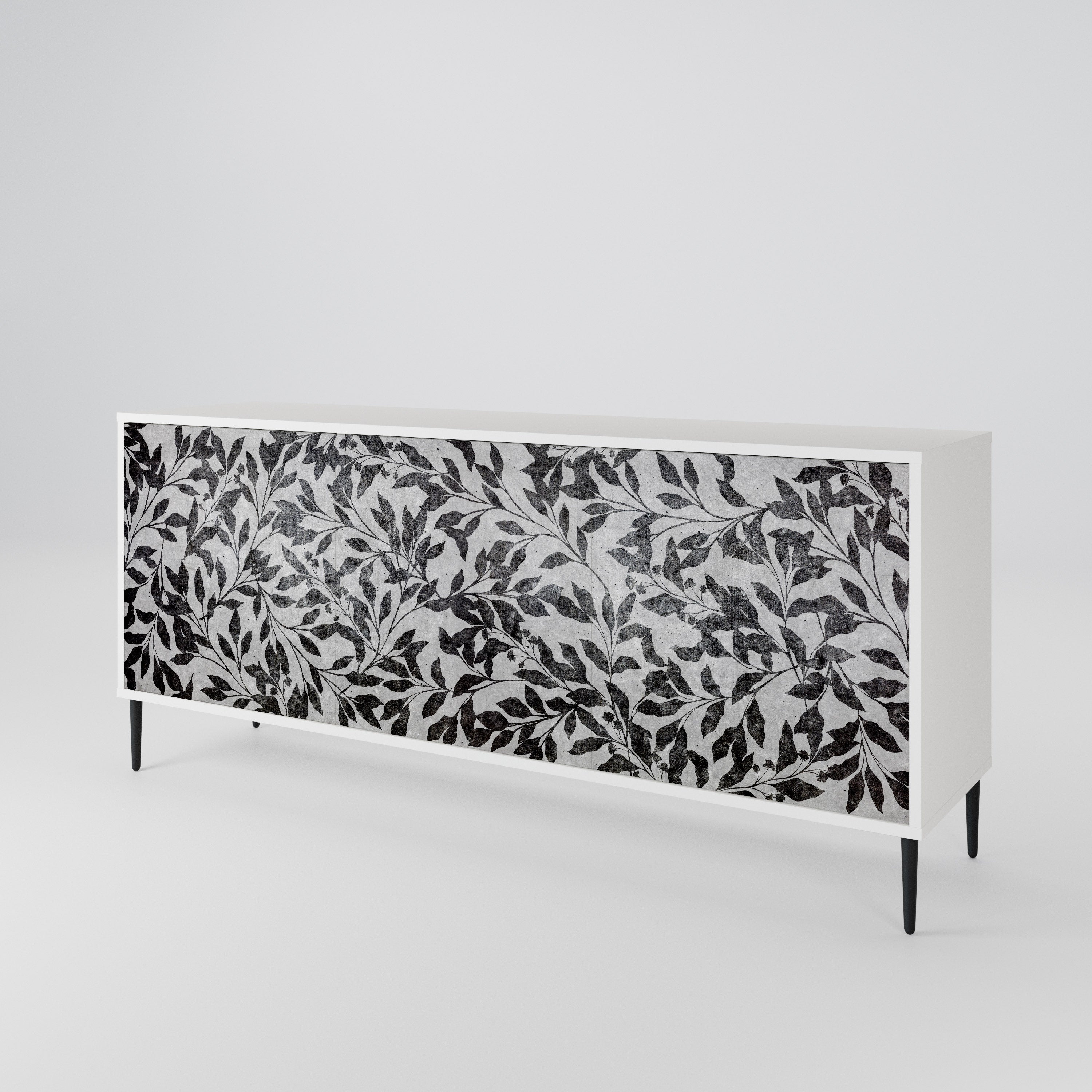 CHARCOAL SPROUT Komoda 3-drzwiowa korpus Biały