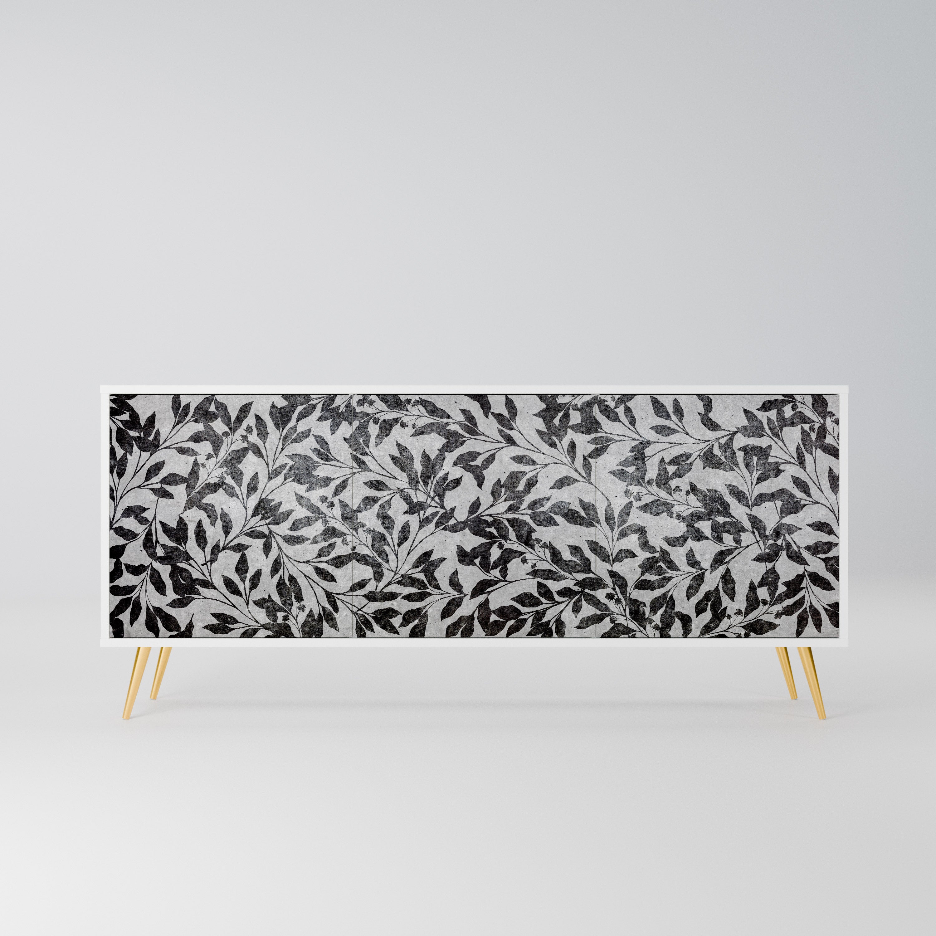 CHARCOAL SPROUT Komoda 3-drzwiowa korpus Biały