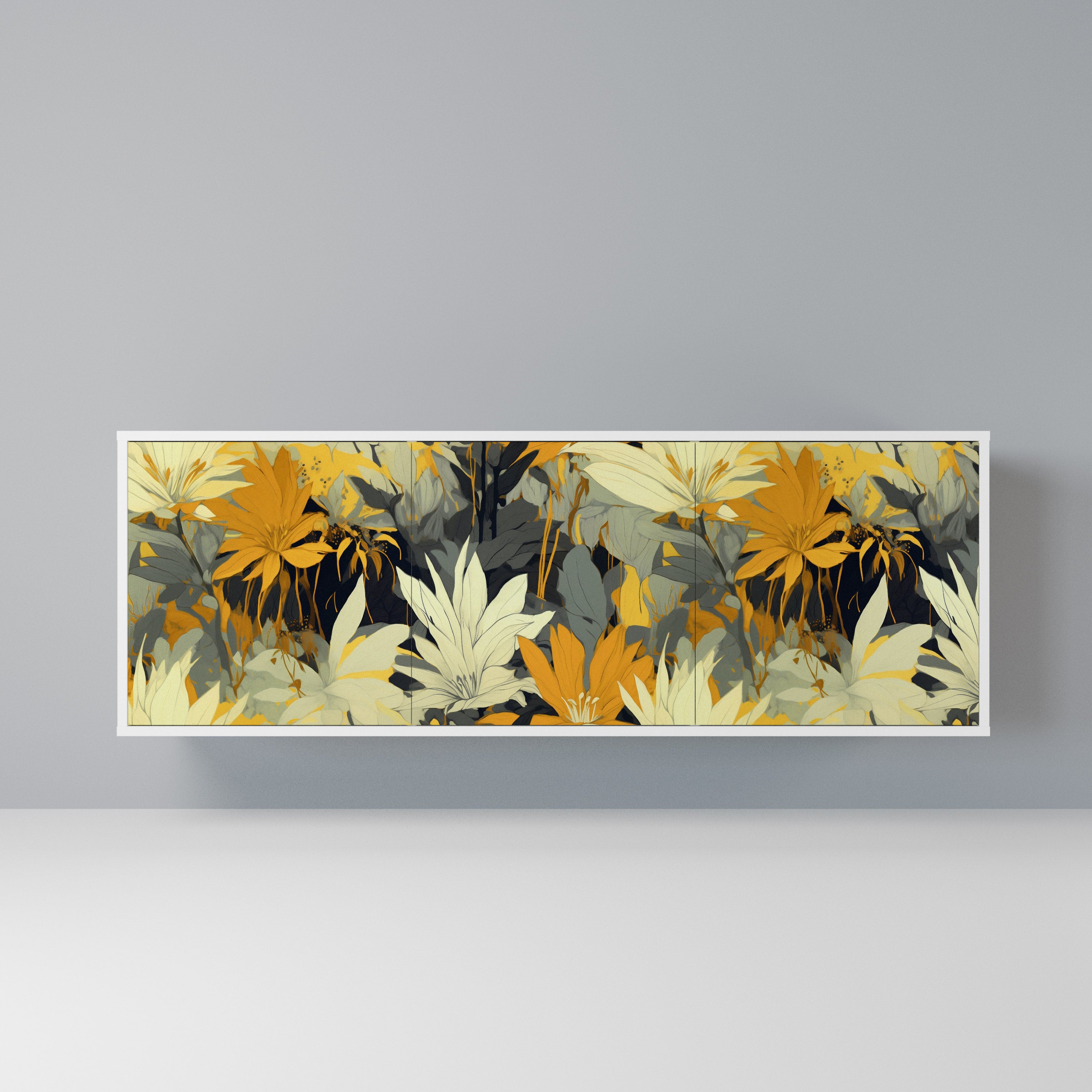SUNKISSED LILY Komoda 3-drzwiowa korpus Biały