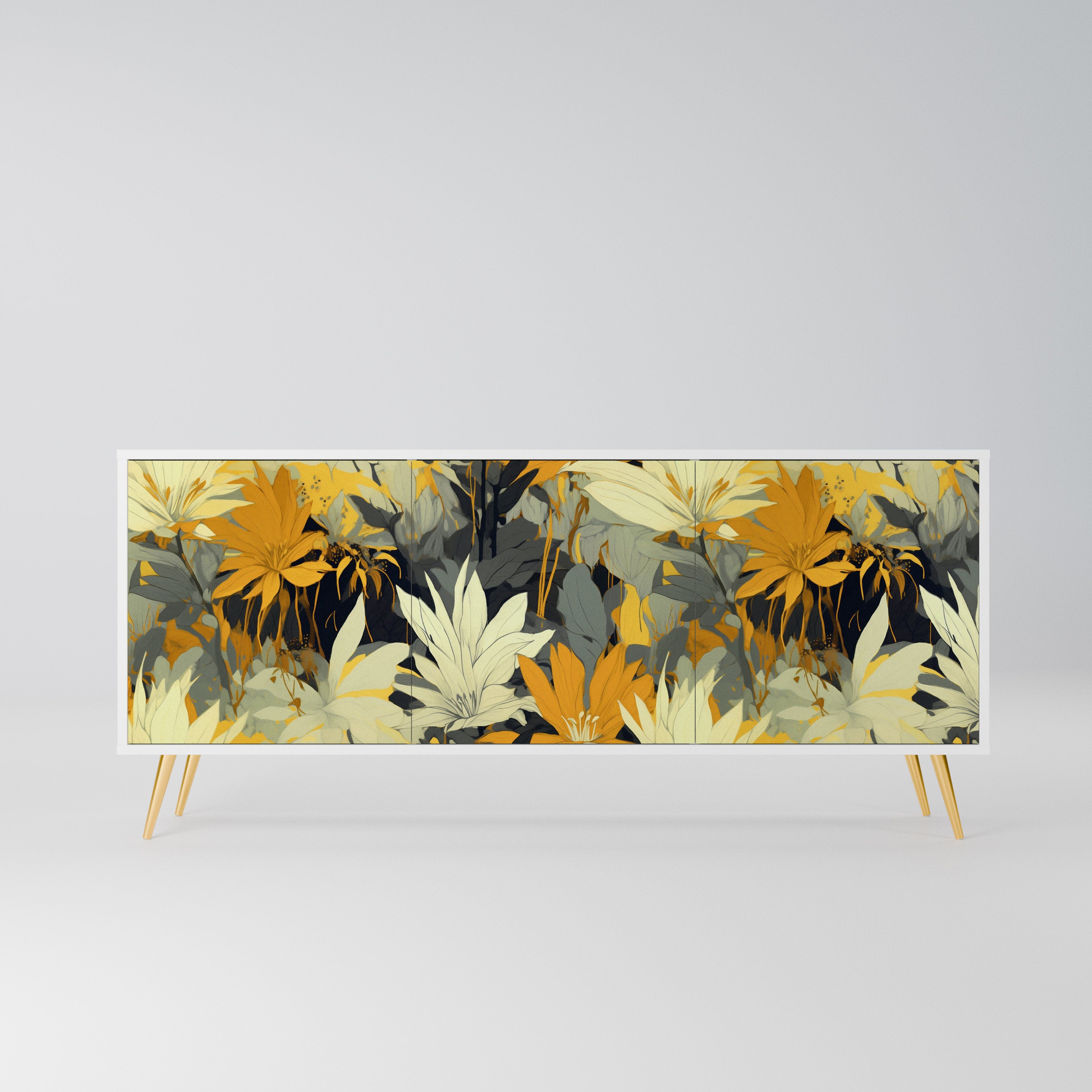 SUNKISSED LILY Komoda 3-drzwiowa korpus Biały