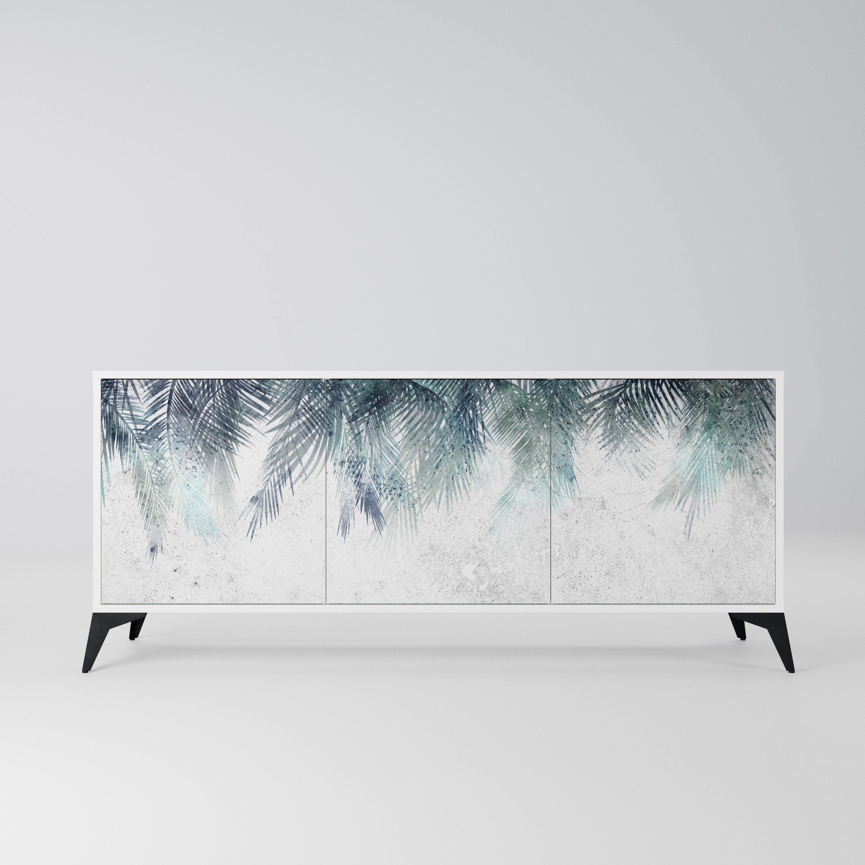 PALM VEIL Komoda 3-drzwiowa korpus Biały