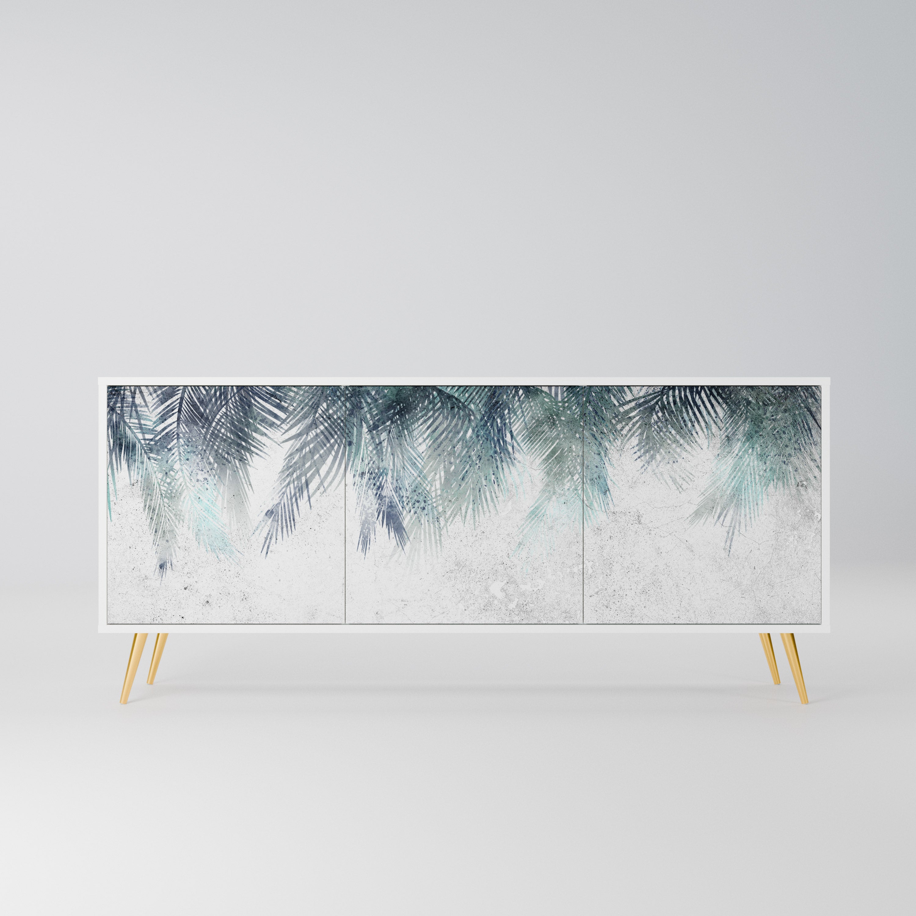 PALM VEIL Komoda 3-drzwiowa korpus Biały