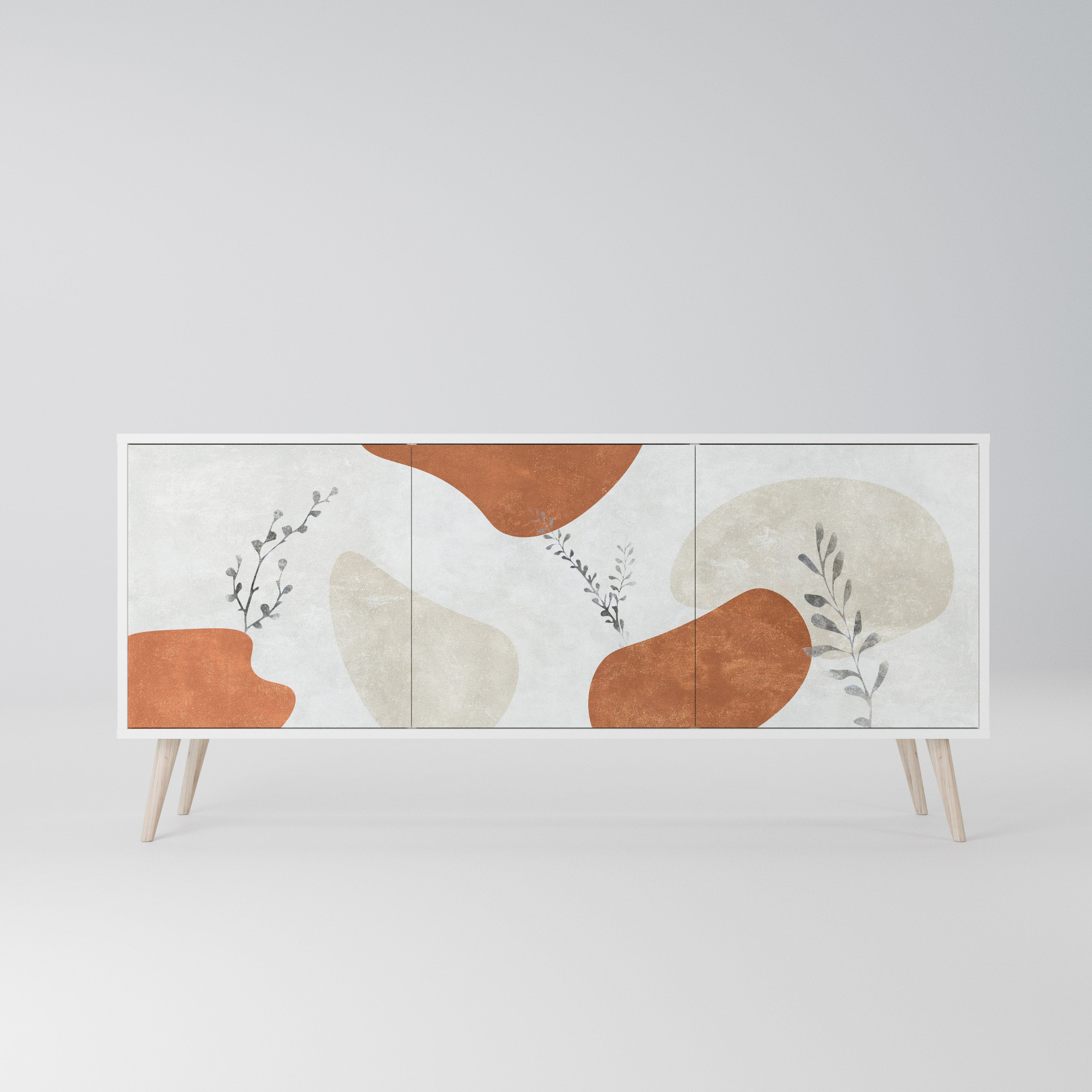 TRANQUIL TWIG Komoda 3-drzwiowa korpus Biały