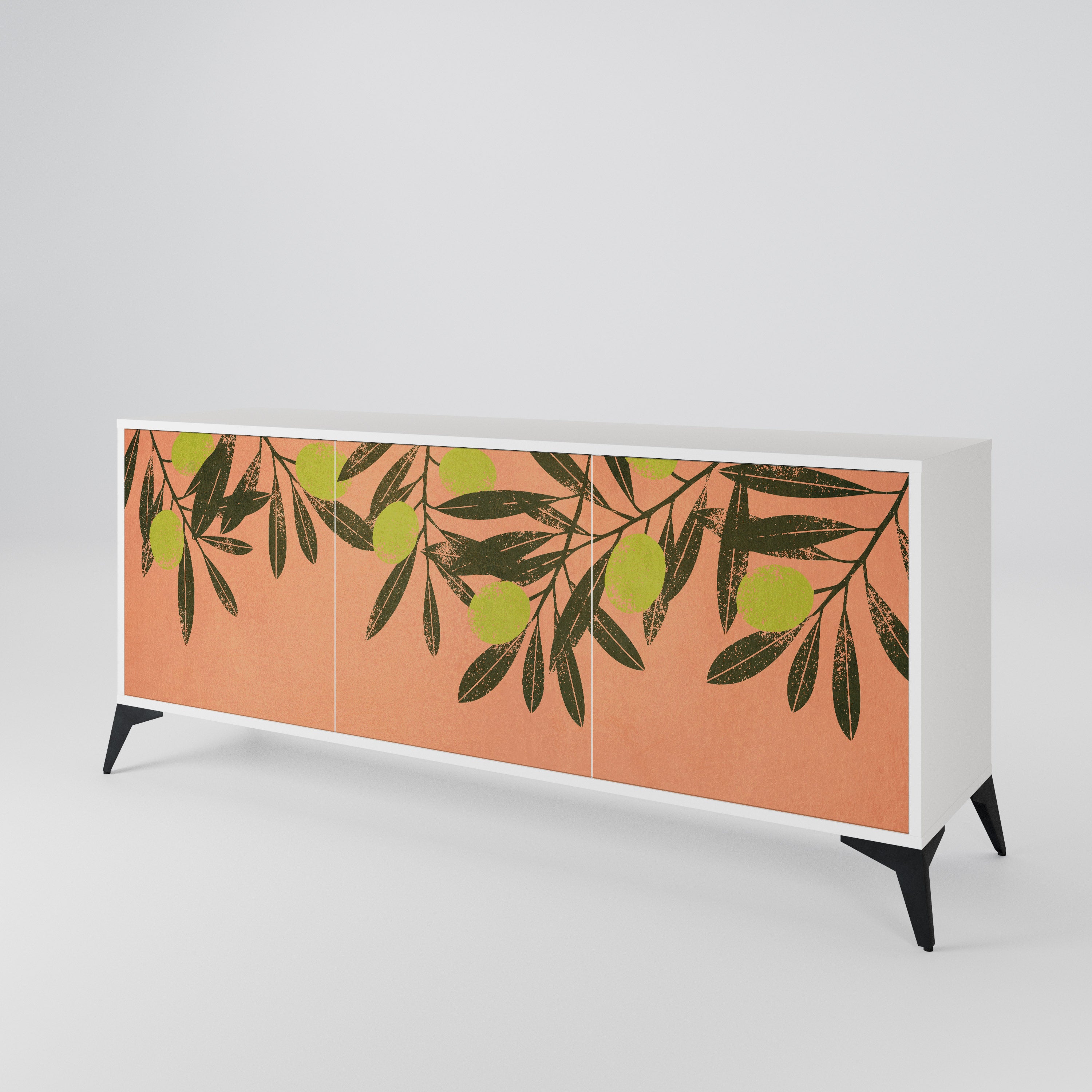 JUICY OLIVES Komoda 3-drzwiowa korpus Biały