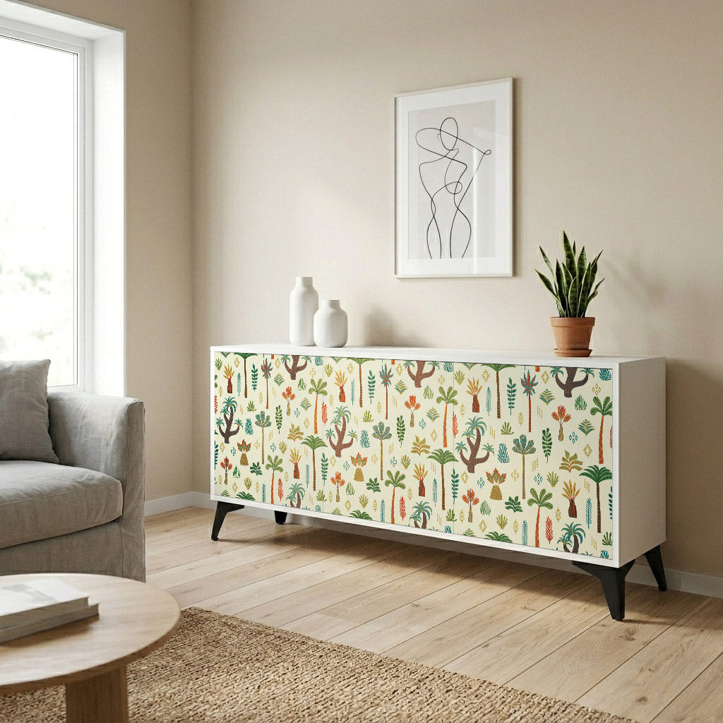 PALM SPRING Komoda 3-drzwiowa korpus Biały