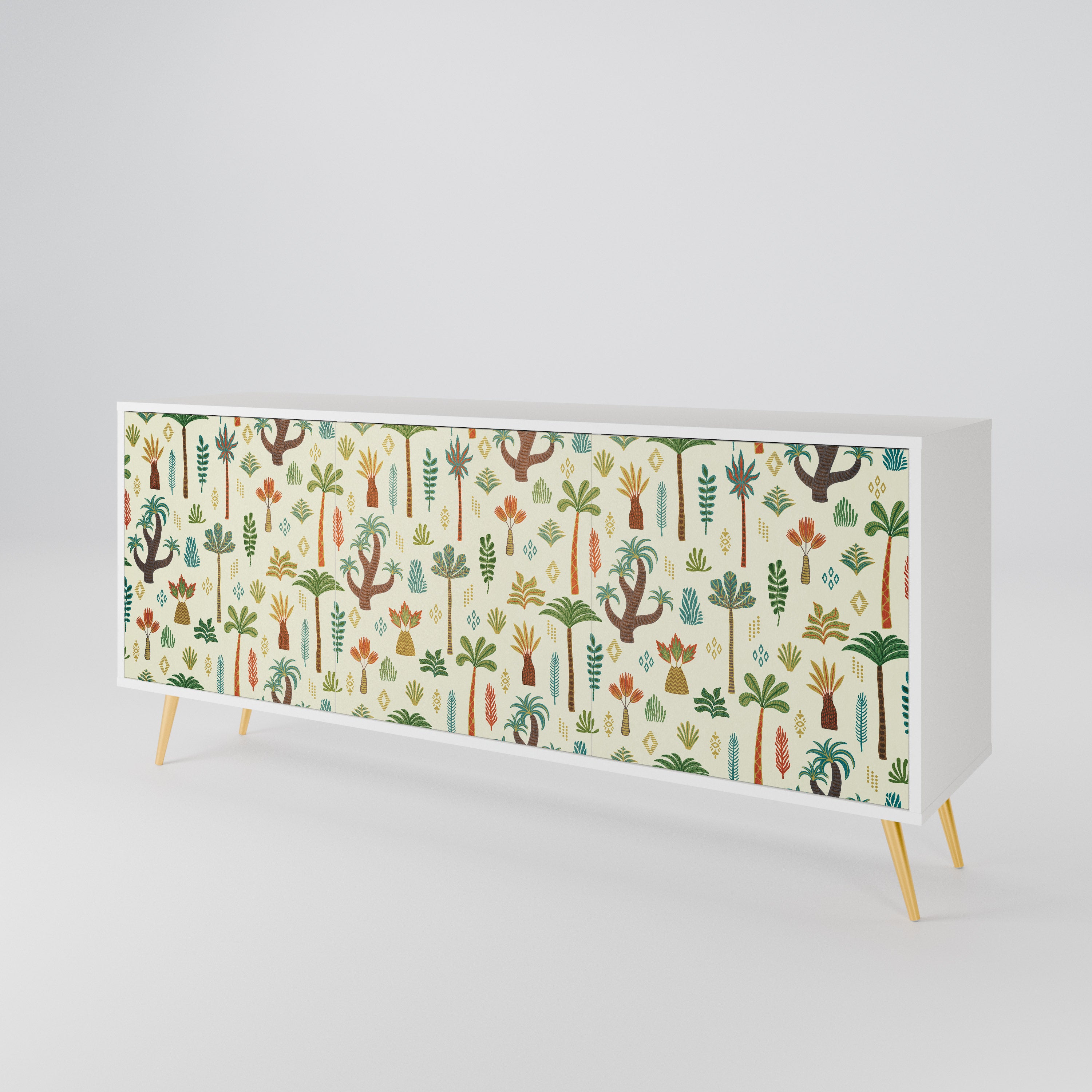 PALM SPRING Komoda 3-drzwiowa korpus Biały