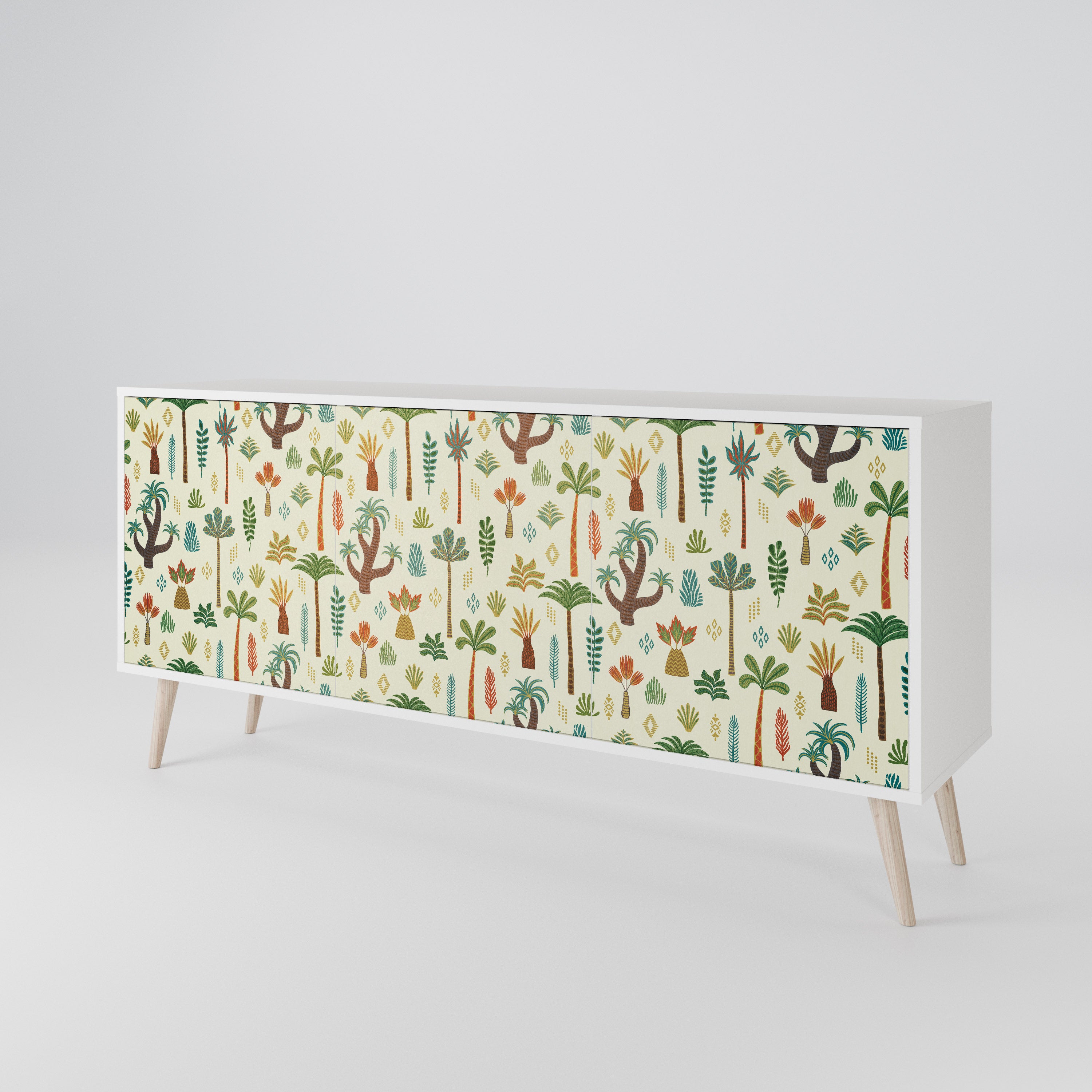 PALM SPRING Komoda 3-drzwiowa korpus Biały