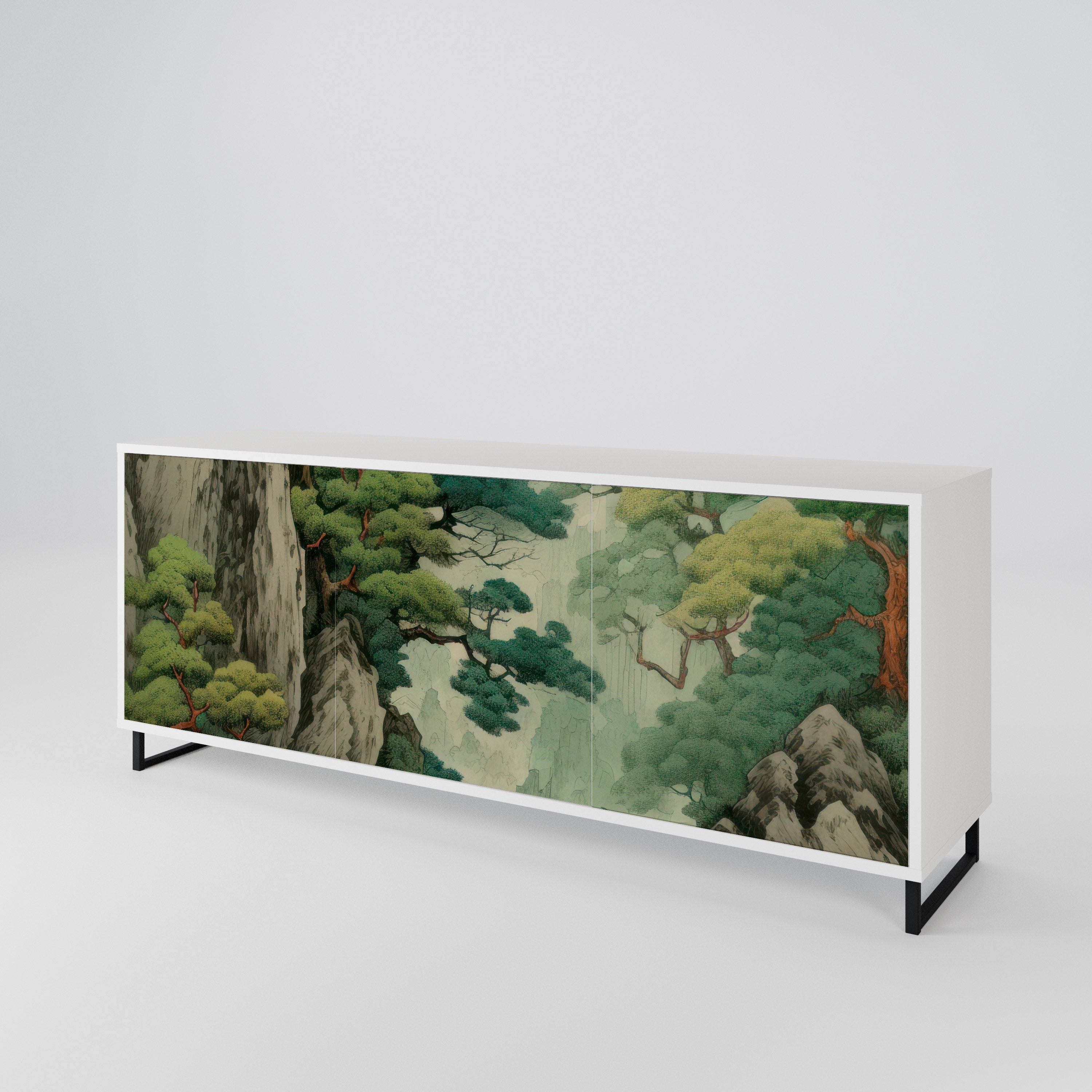 VERDURE ABYSS Komoda 3-drzwiowa korpus Biały