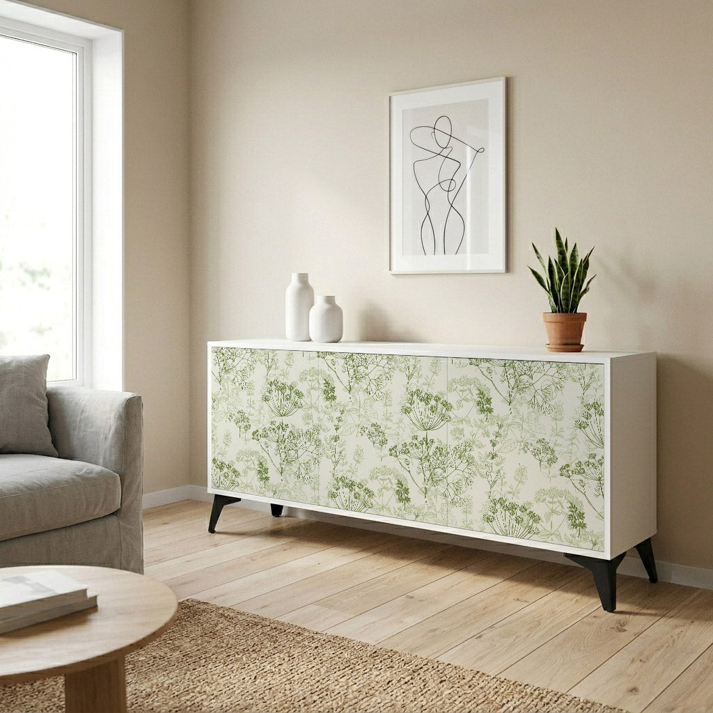FENNEL BALDACHIN Komoda 3-drzwiowa korpus Biały