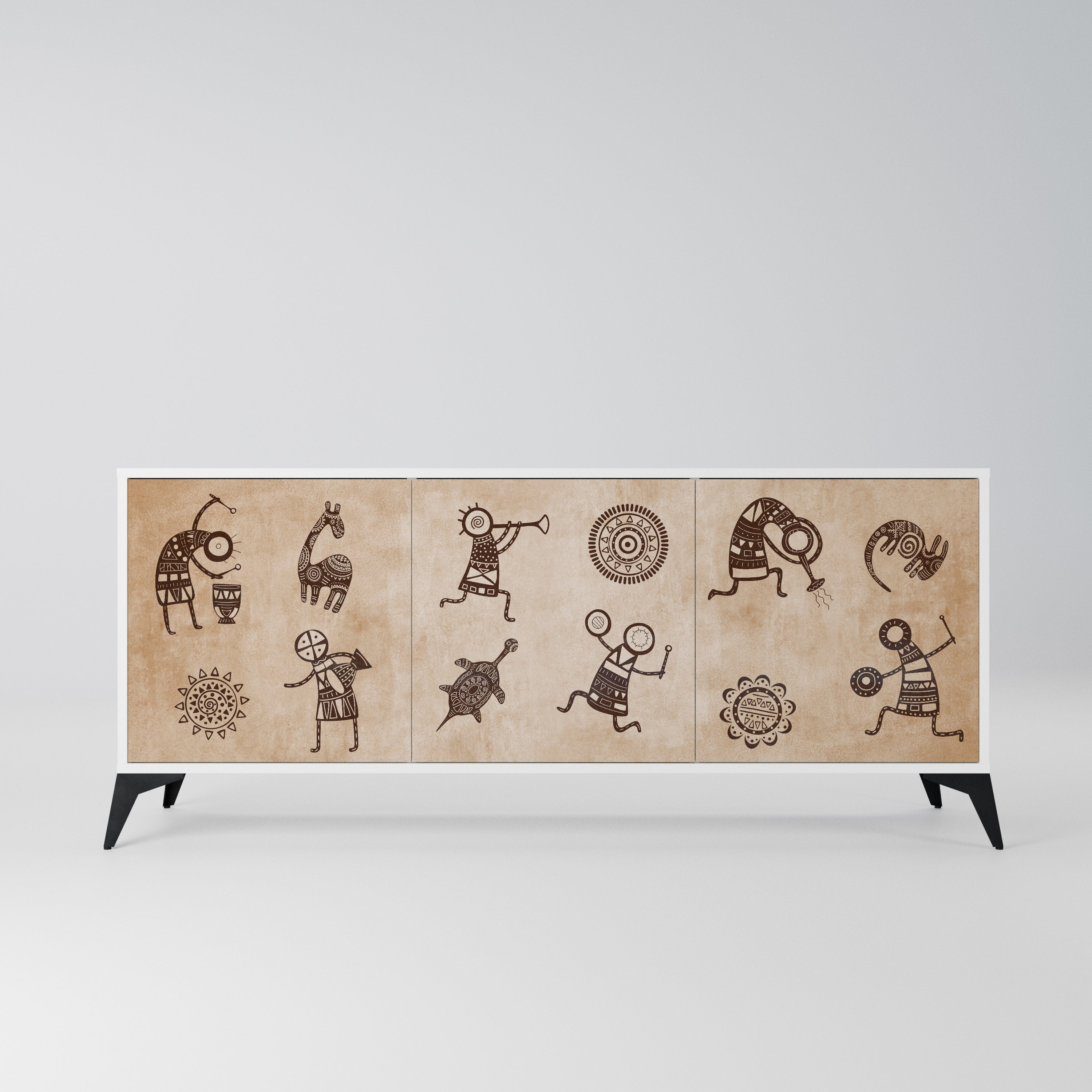 AFRICAN STYLE Komoda 3-drzwiowa korpus Biały