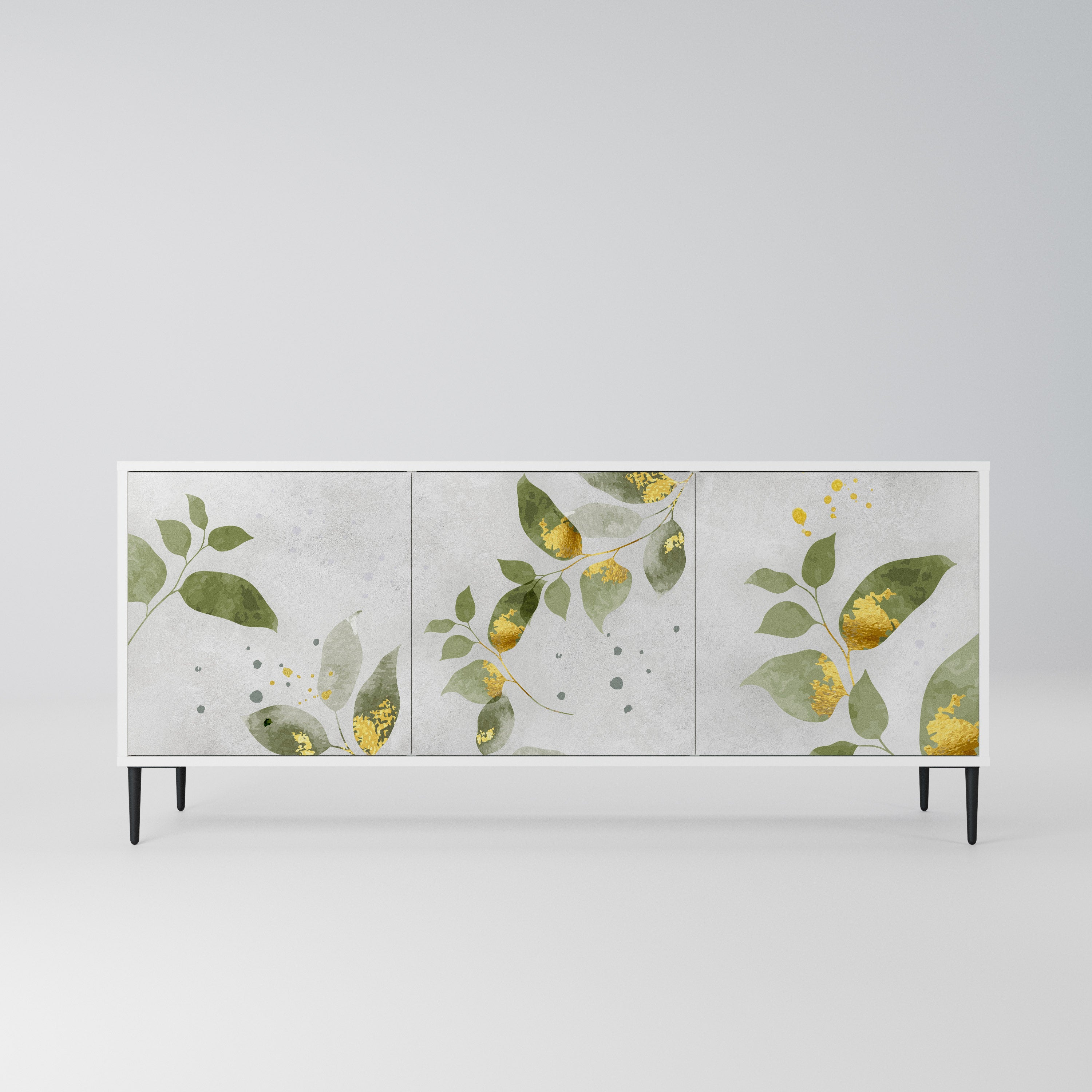 ELEGANT BOTANICS Komoda 3-drzwiowa korpus Biały