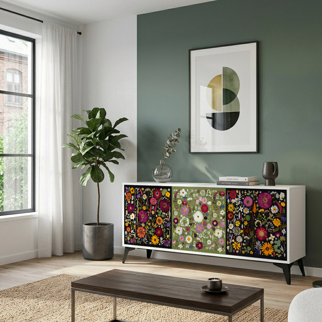 VERDANT GARDEN Komoda 3-drzwiowa korpus Biały