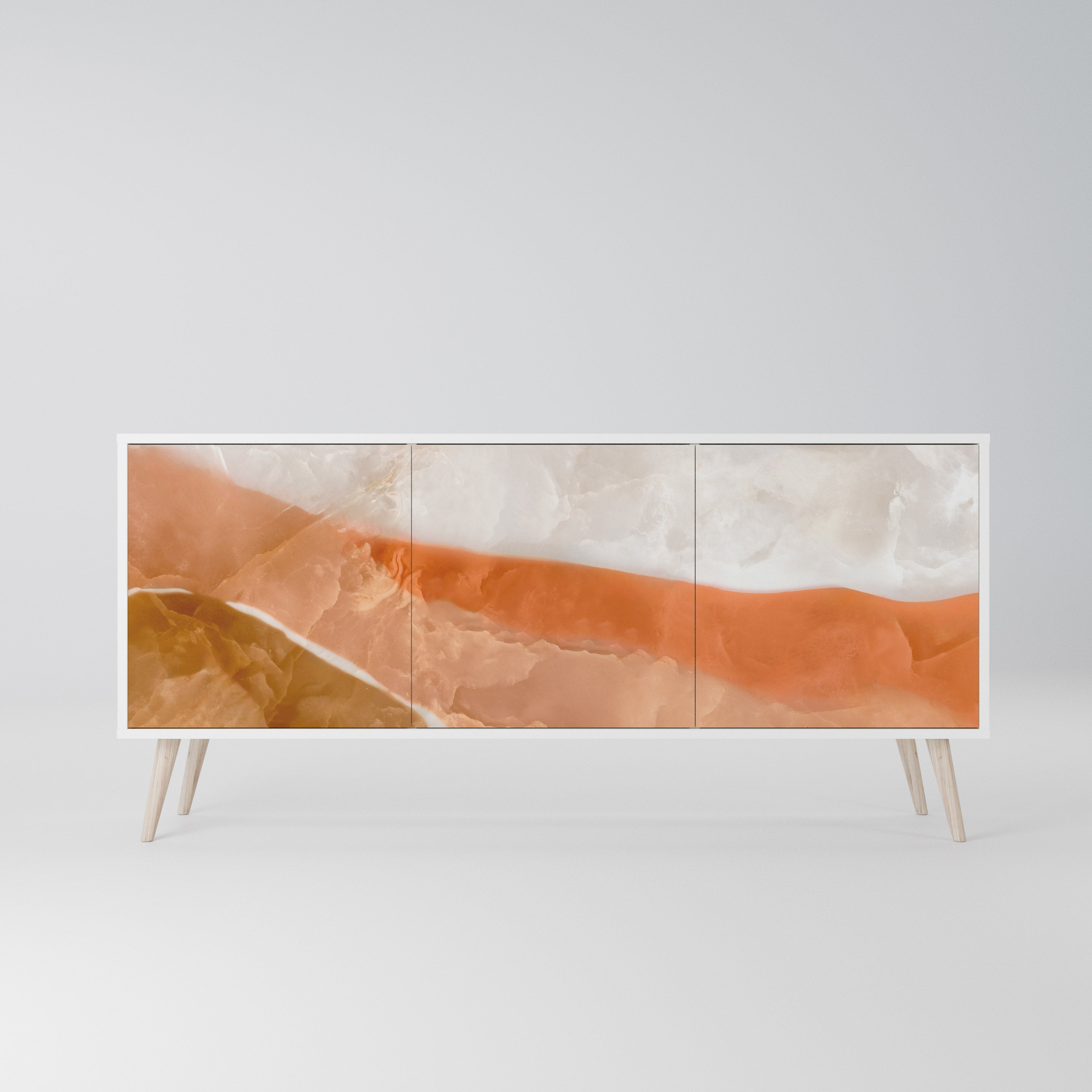 SANDHILLS SPLENDOUR Komoda 3-drzwiowa korpus Biały