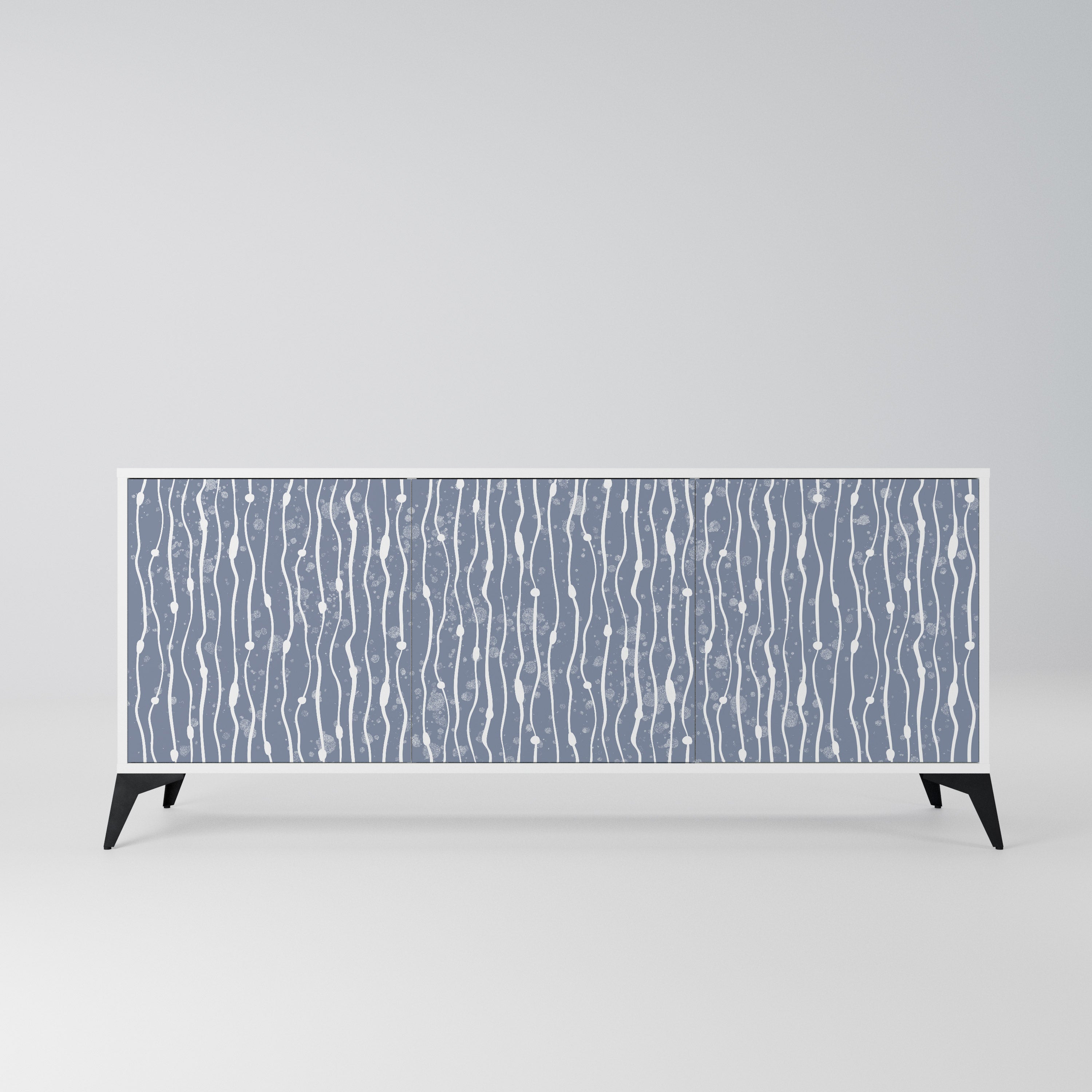 GRAPHITE RAIN Komoda 3-drzwiowa korpus Biały