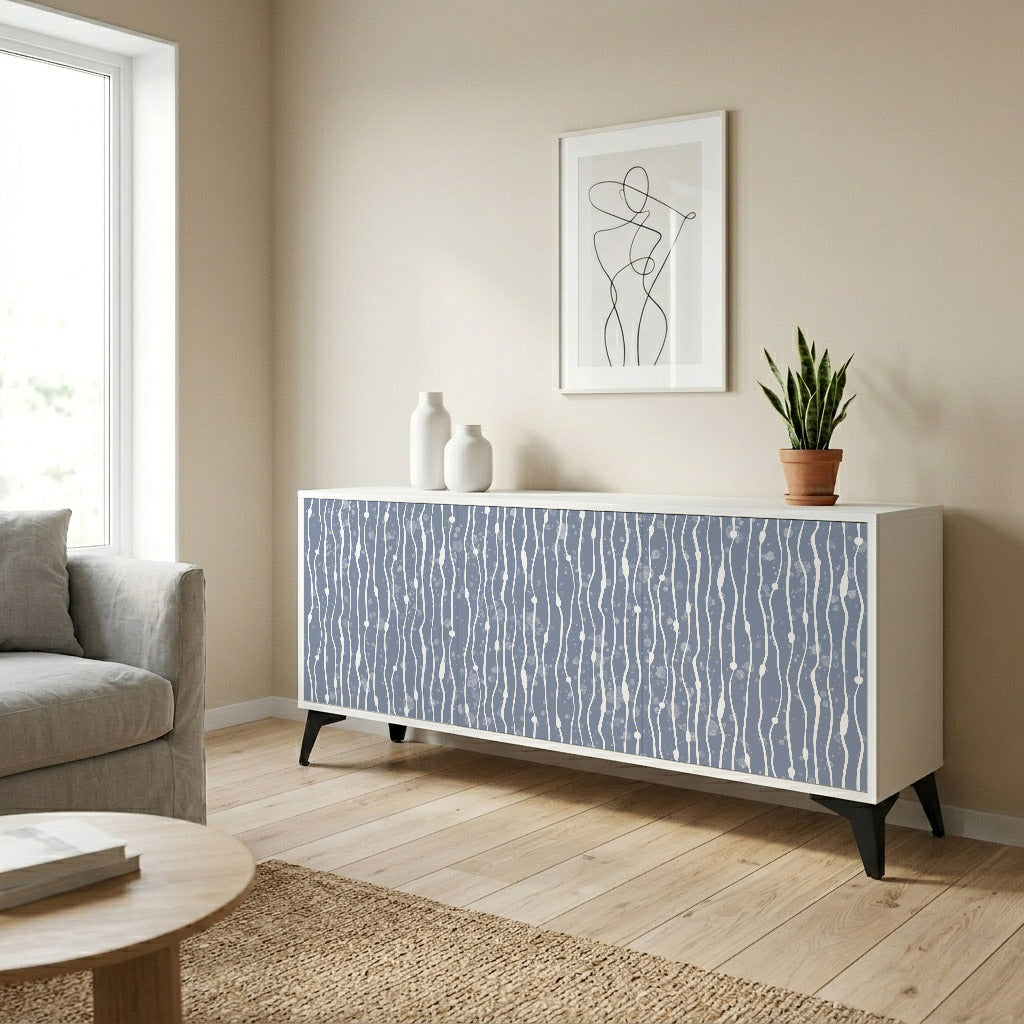 GRAPHITE RAIN Komoda 3-drzwiowa korpus Biały