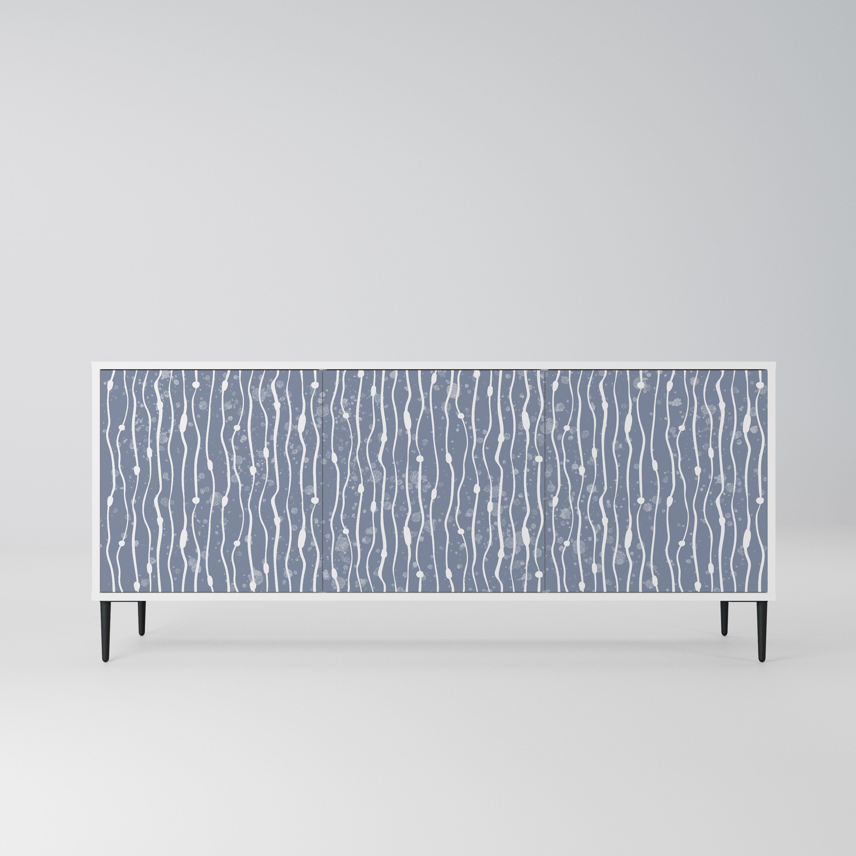 GRAPHITE RAIN Komoda 3-drzwiowa korpus Biały