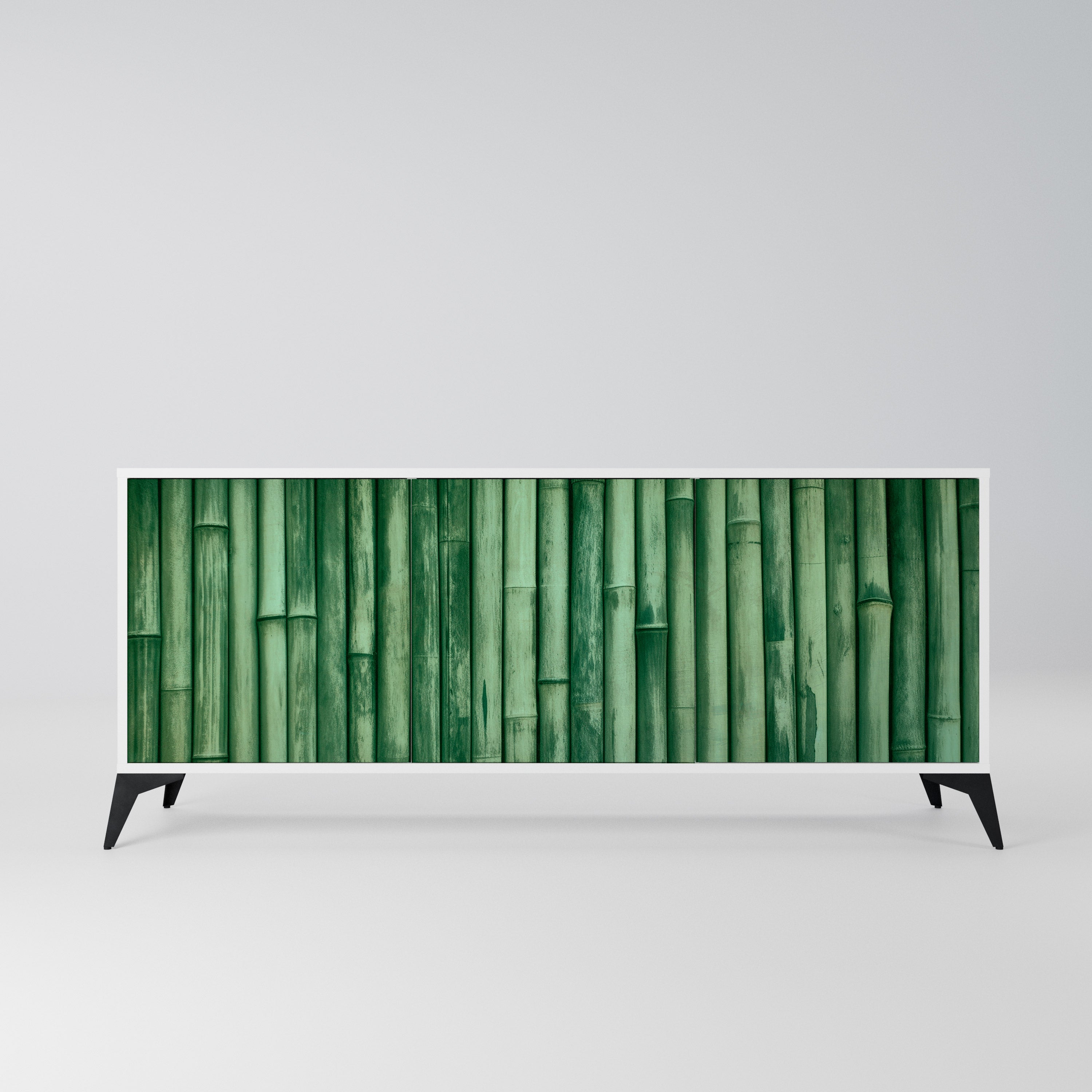 NATURAL GREEN Komoda 3-drzwiowa korpus Biały