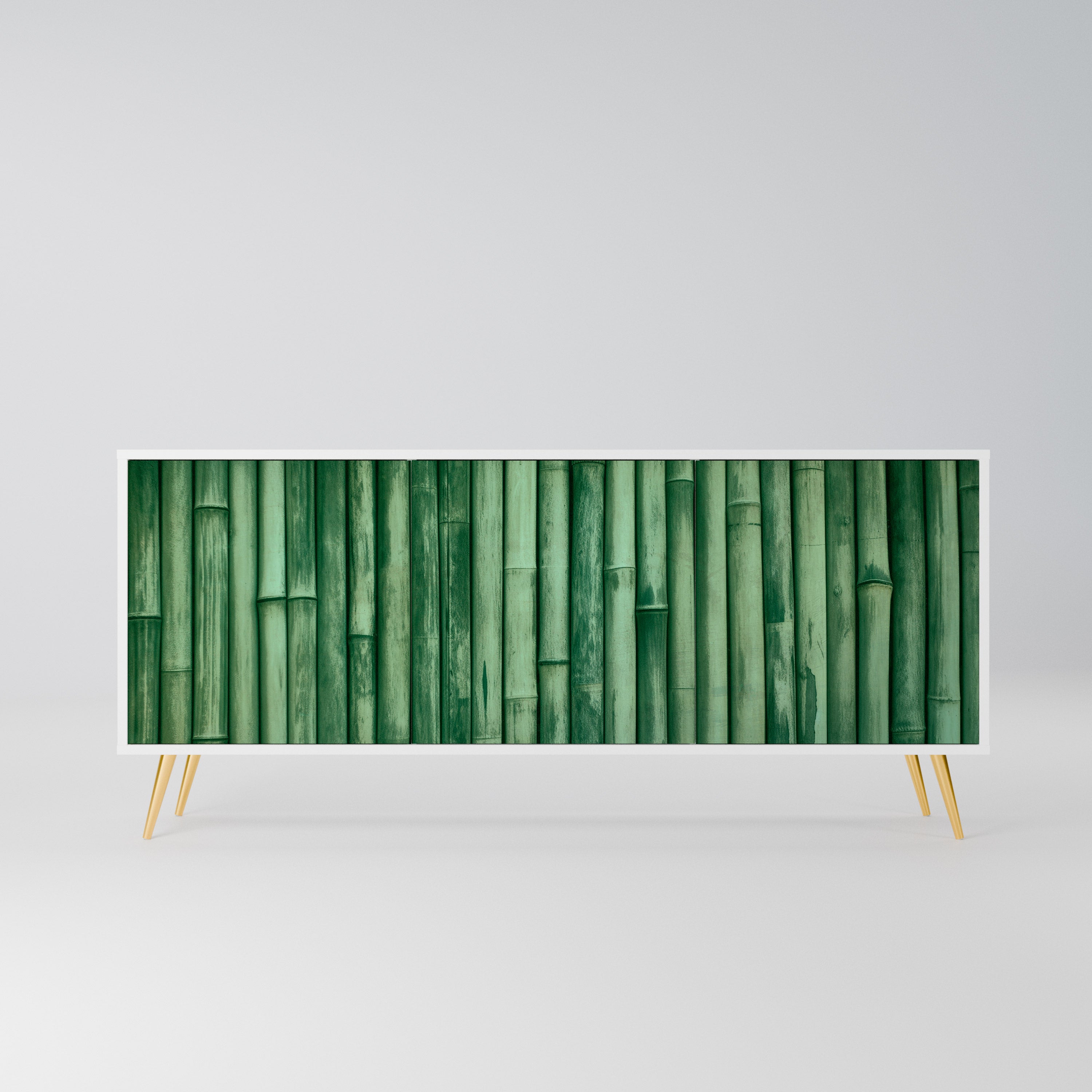 NATURAL GREEN Komoda 3-drzwiowa korpus Biały