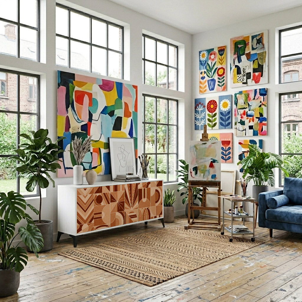 PRISM MOSAIC Komoda 3-drzwiowa korpus Biały