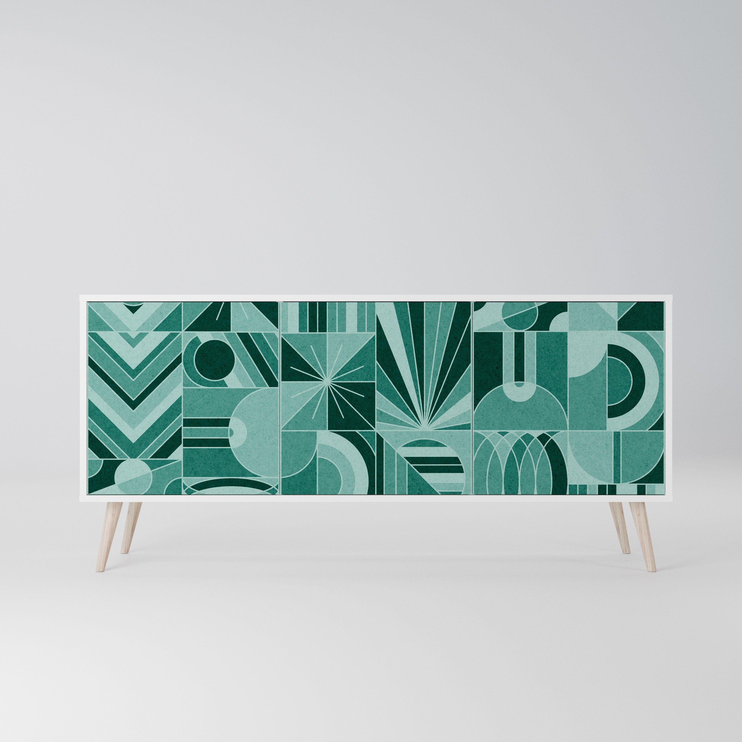 HARMONIC GRID Komoda 3-drzwiowa korpus Biały