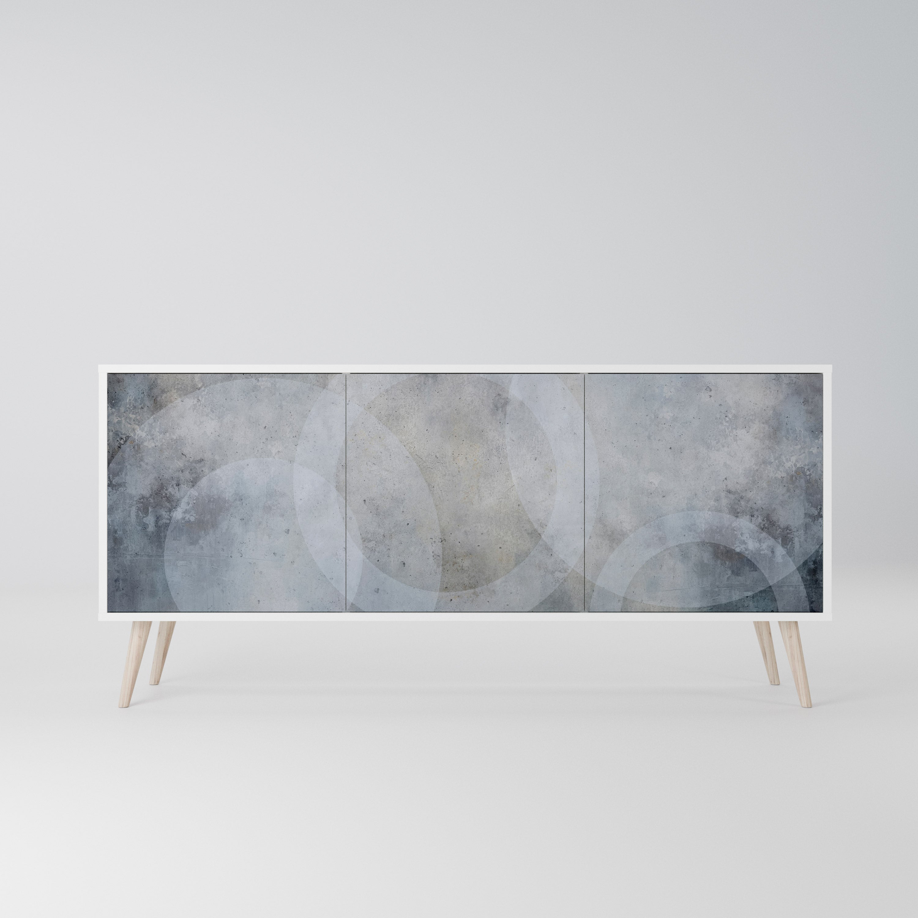 MUTED ARC Komoda 3-drzwiowa korpus Biały