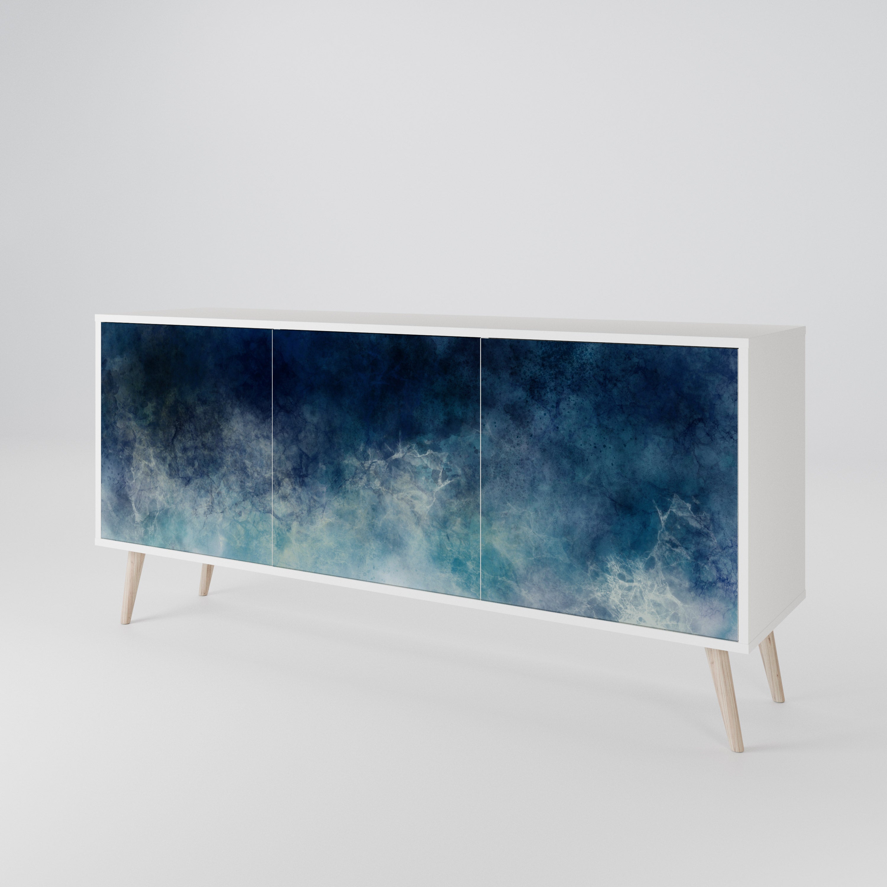 CELESTIAL FALL Komoda 3-drzwiowa korpus Biały