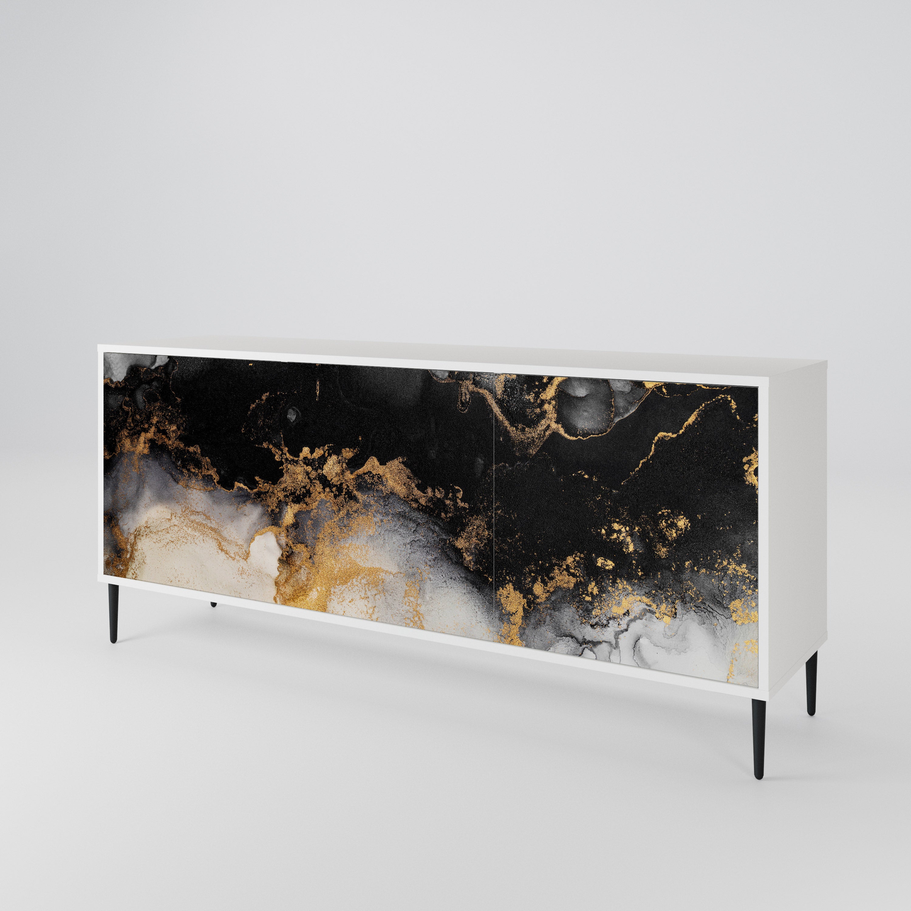 MARBLE OF TOMMORROW Komoda 3-drzwiowa korpus Biały