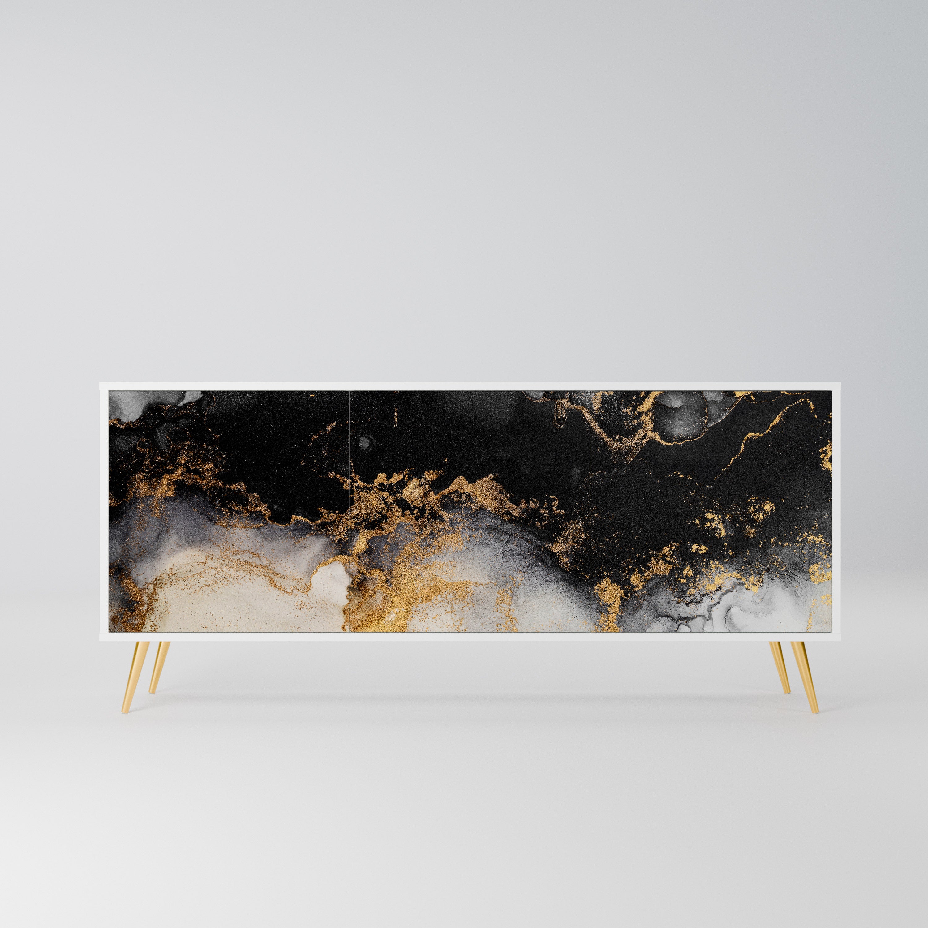 MARBLE OF TOMMORROW Komoda 3-drzwiowa korpus Biały