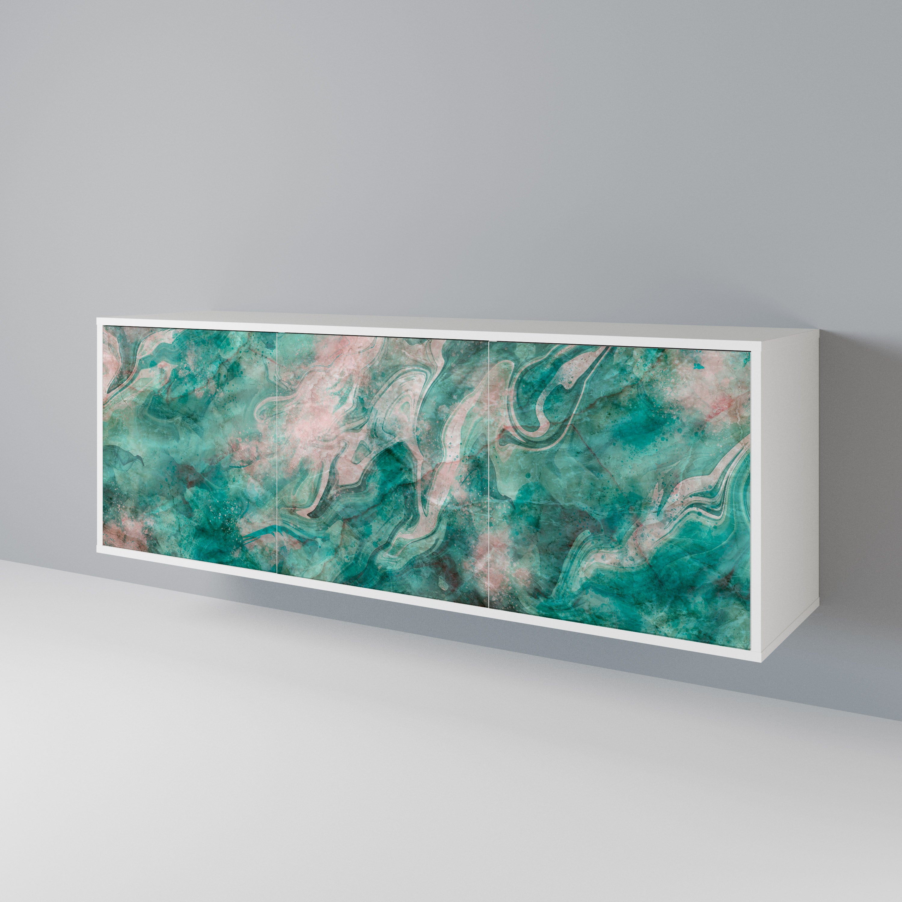 ABSTRACT ALCHEMY Komoda 3-drzwiowa korpus Biały