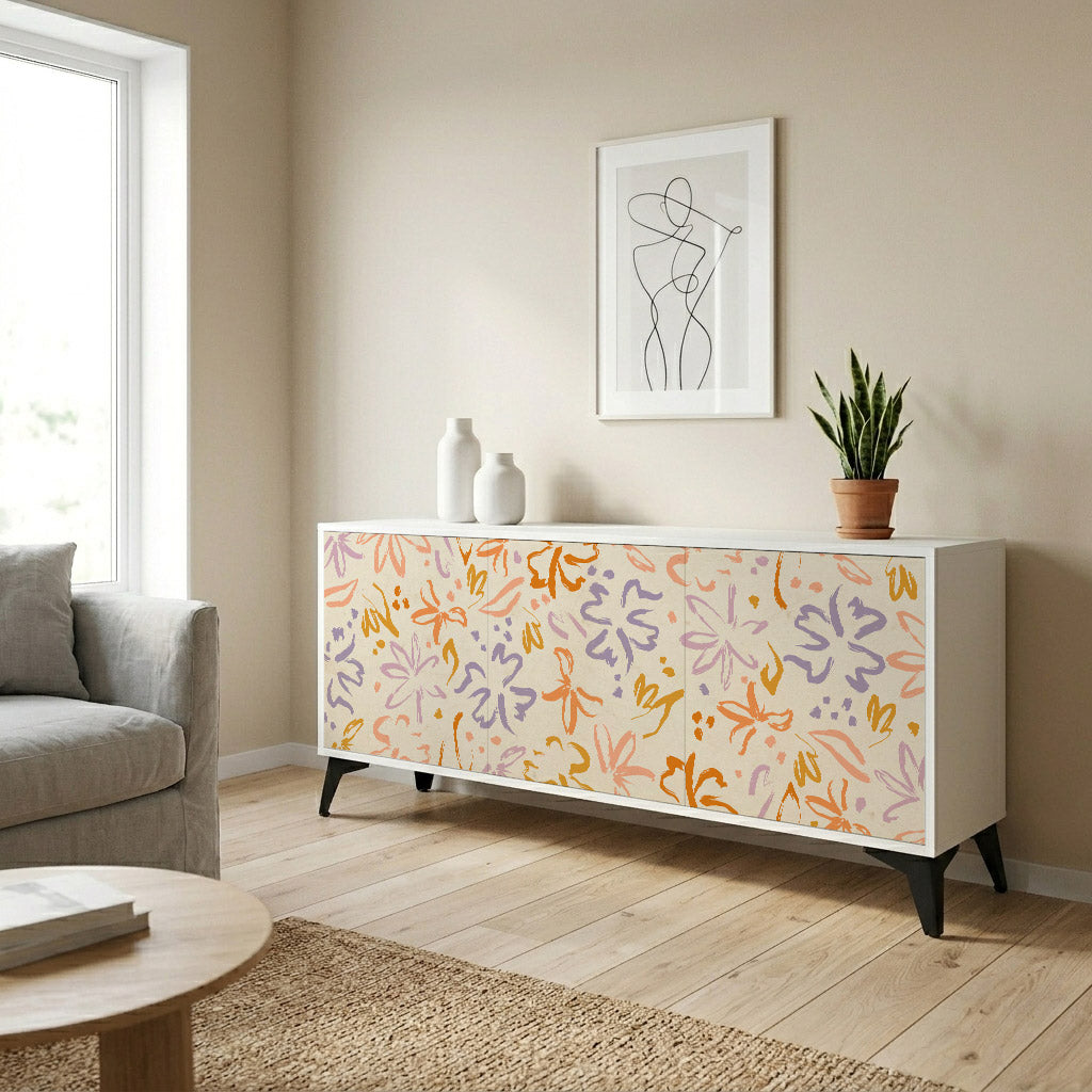 SPRING WHIMSY Komoda 3-drzwiowa korpus Biały