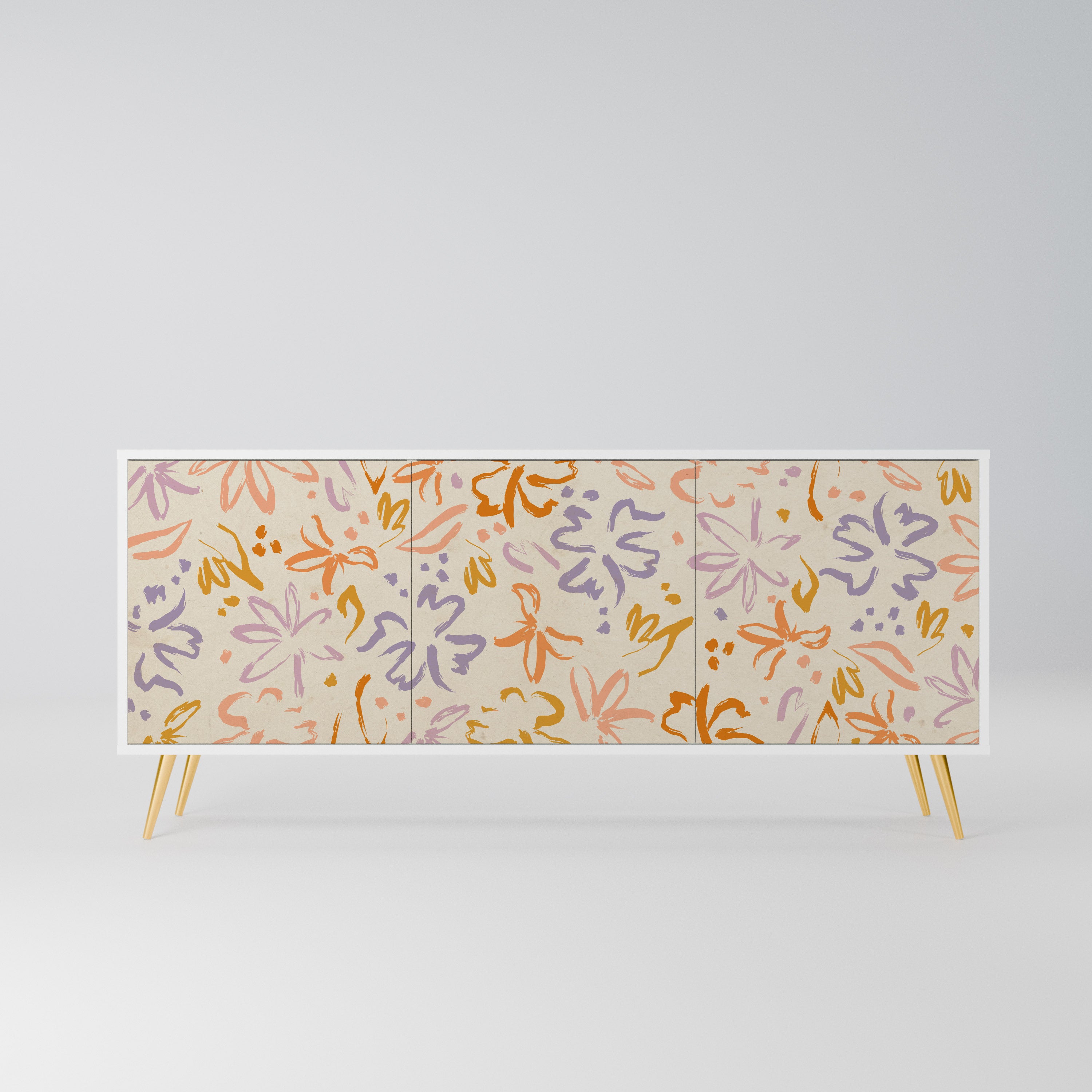 SPRING WHIMSY Komoda 3-drzwiowa korpus Biały