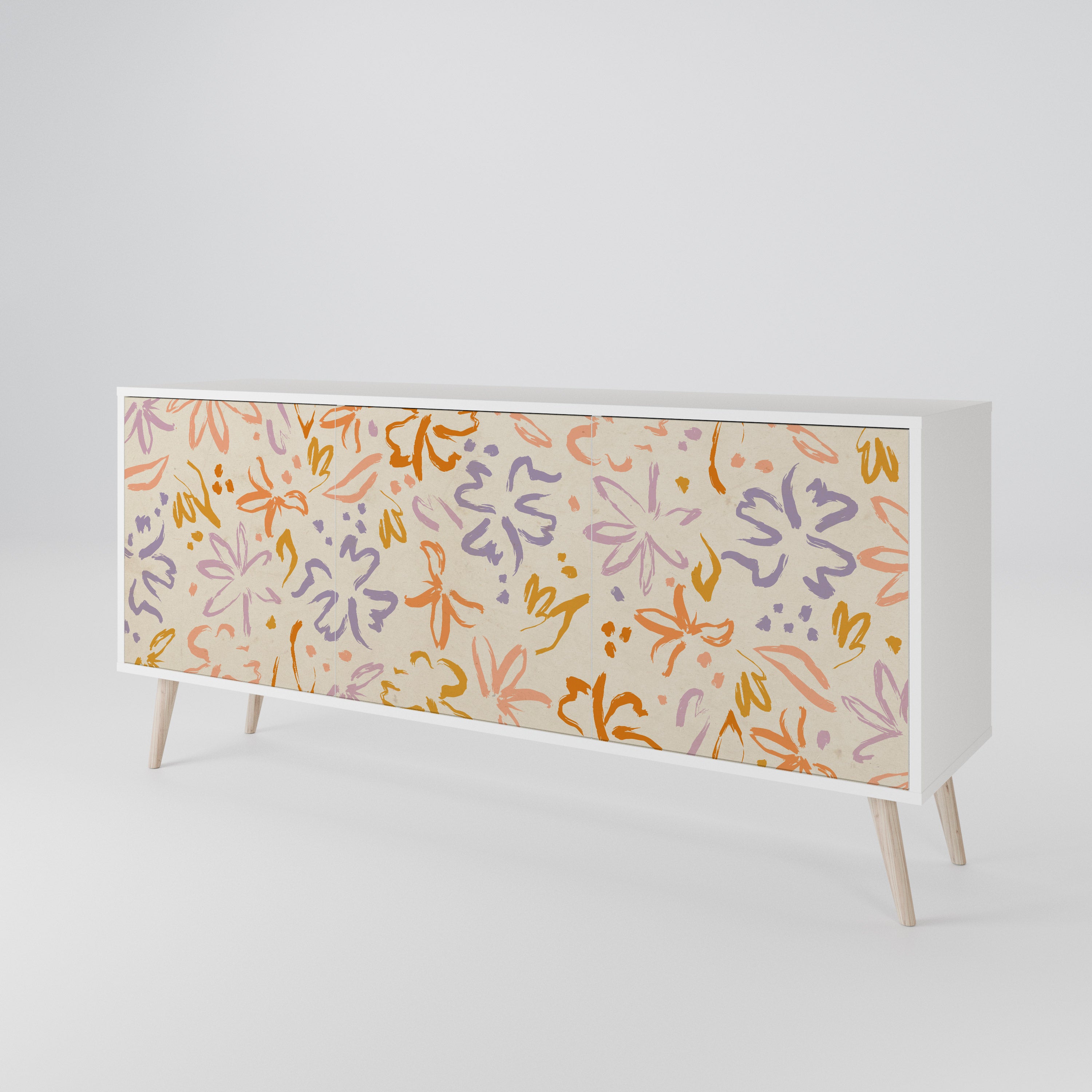 SPRING WHIMSY Komoda 3-drzwiowa korpus Biały