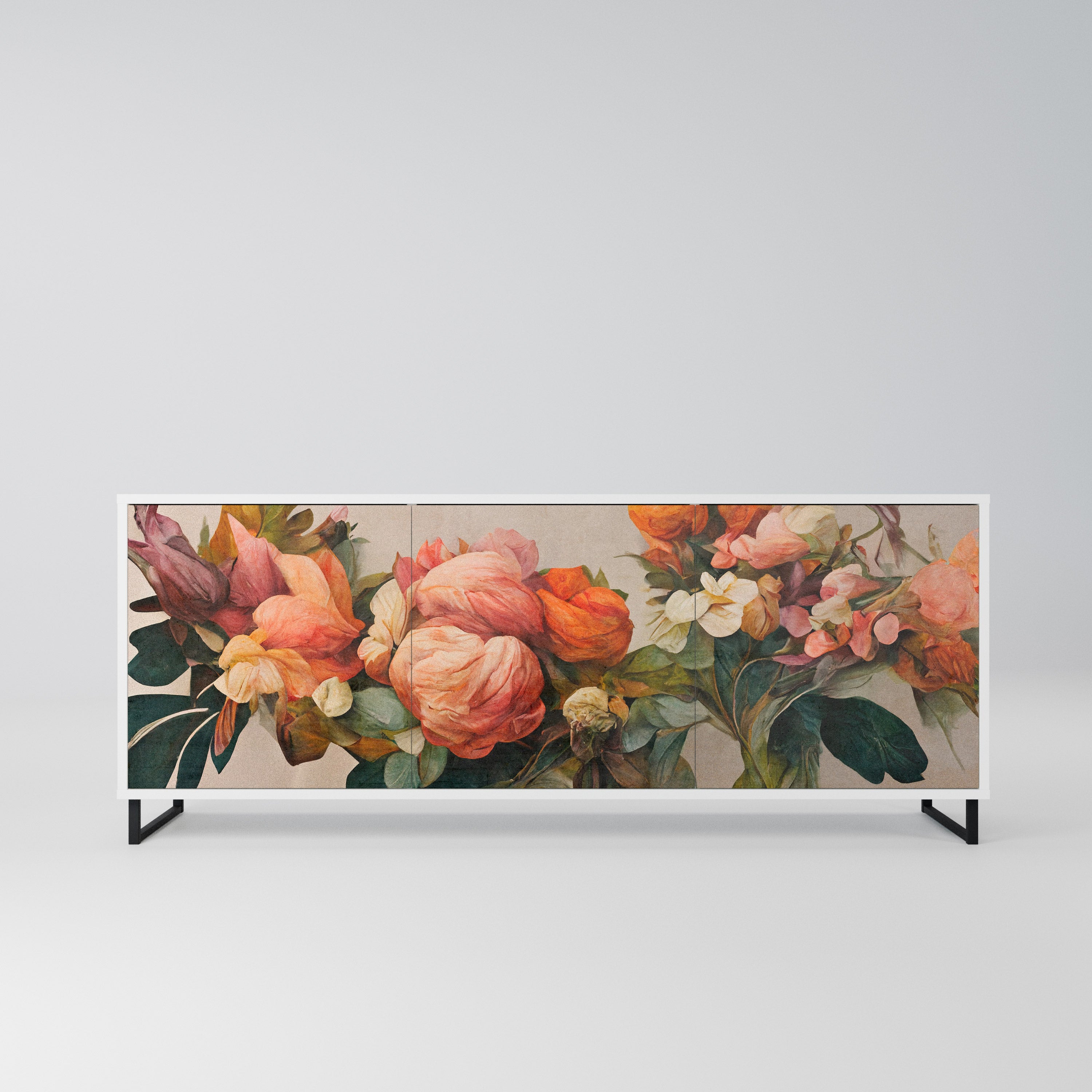 STYLISH BEAUTY Komoda 3-drzwiowa korpus Biały
