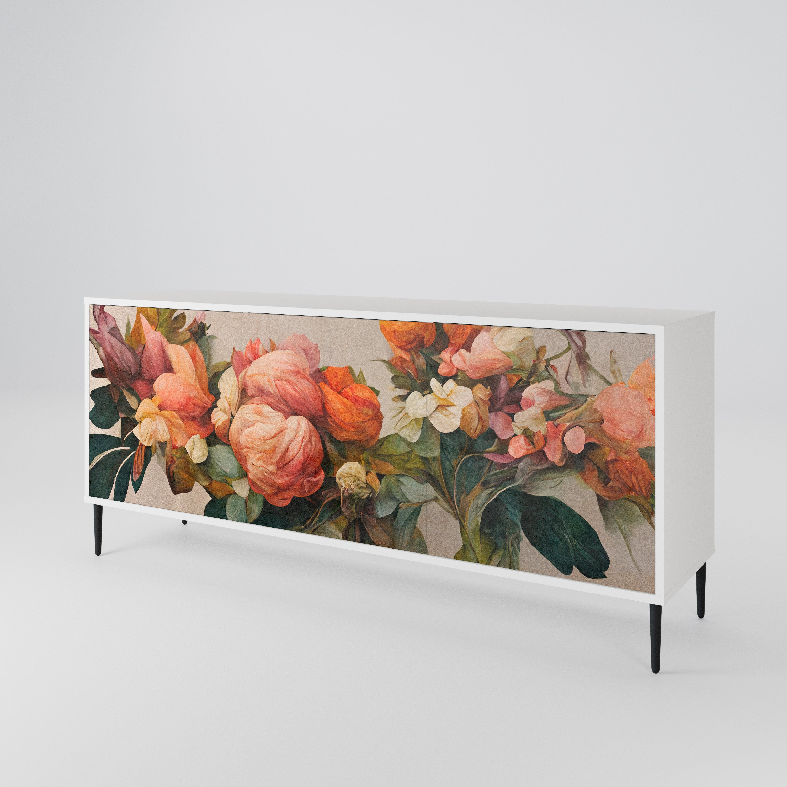 STYLISH BEAUTY Komoda 3-drzwiowa korpus Biały