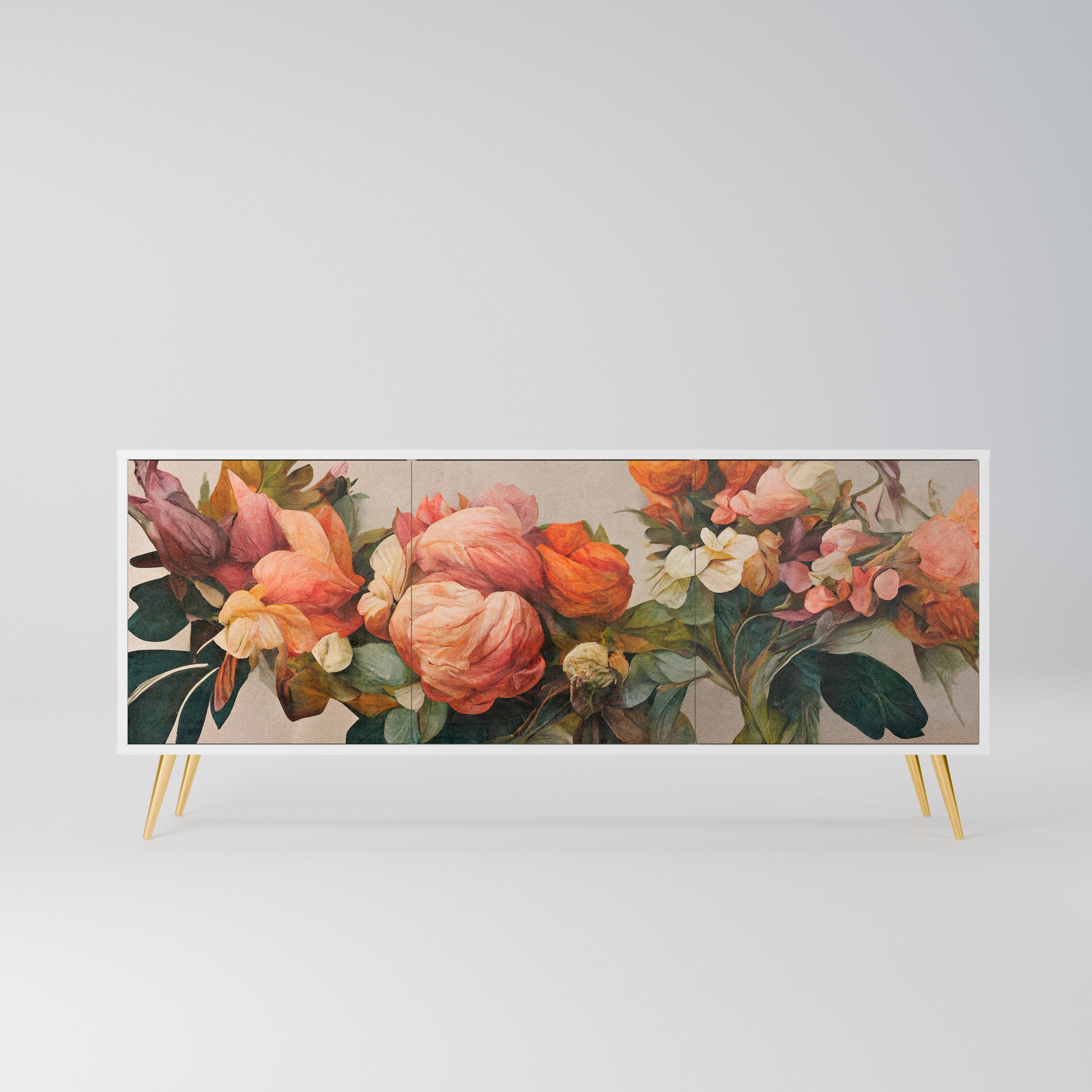 STYLISH BEAUTY Komoda 3-drzwiowa korpus Biały