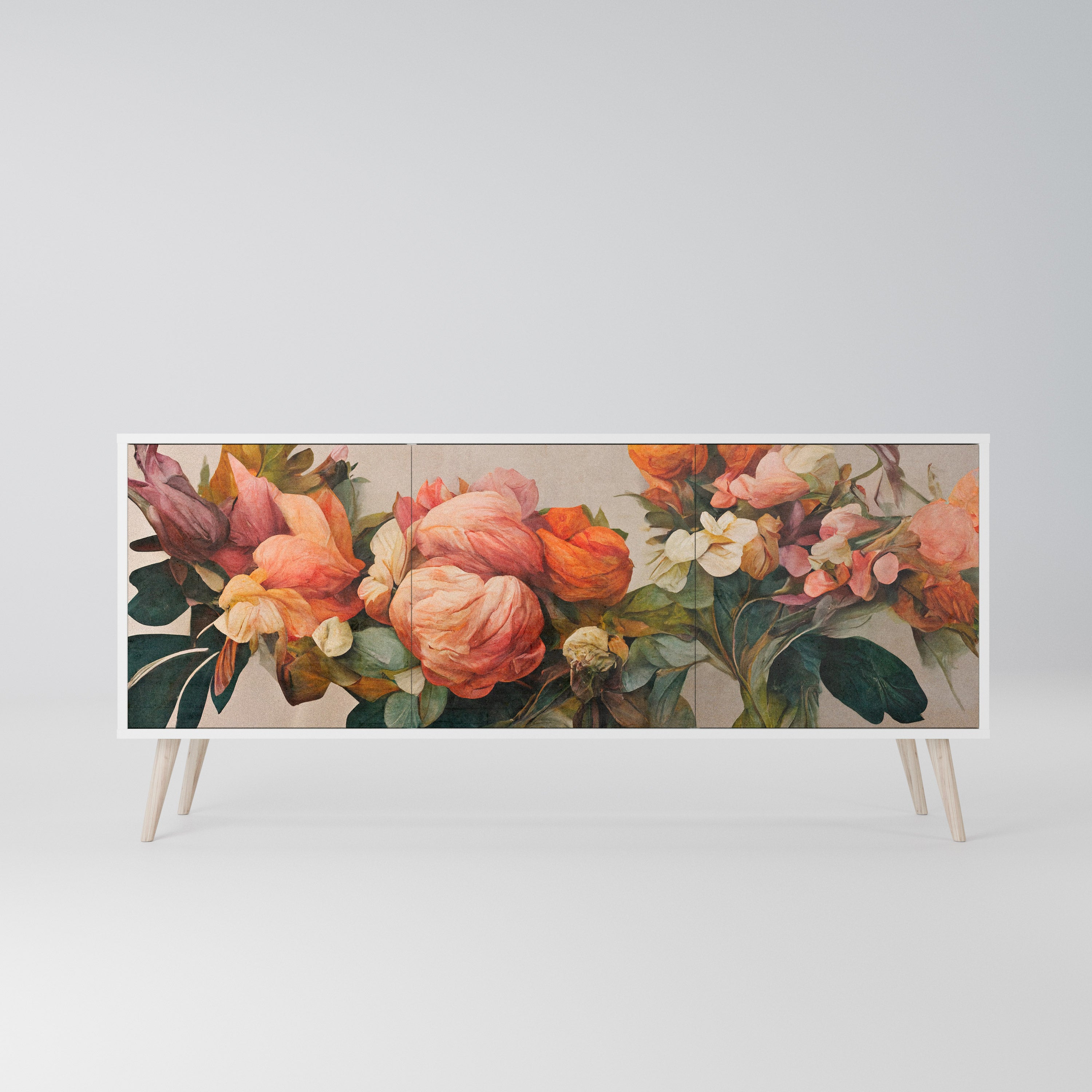 STYLISH BEAUTY Komoda 3-drzwiowa korpus Biały