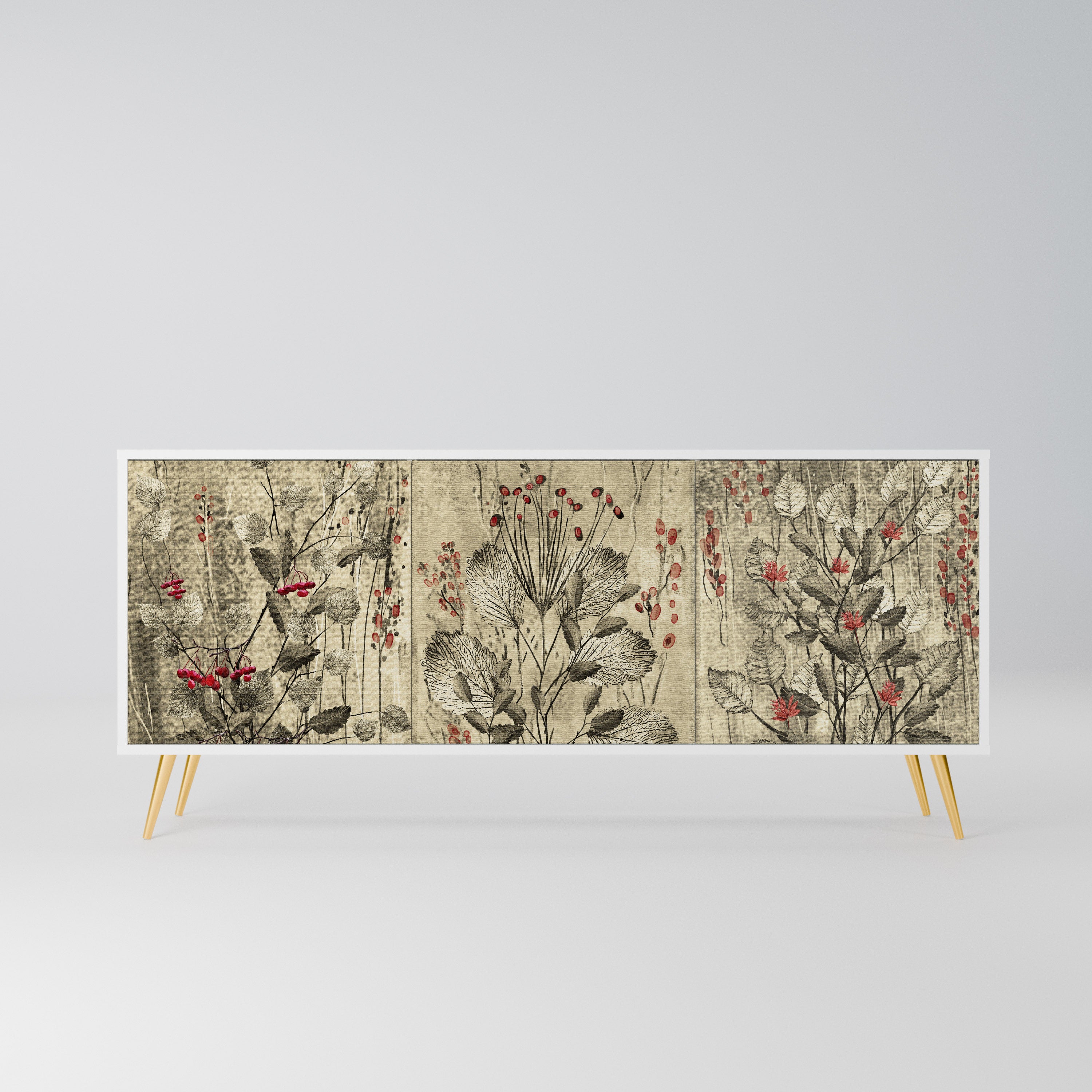 HERBAL GRACE Komoda 3-drzwiowa korpus Biały