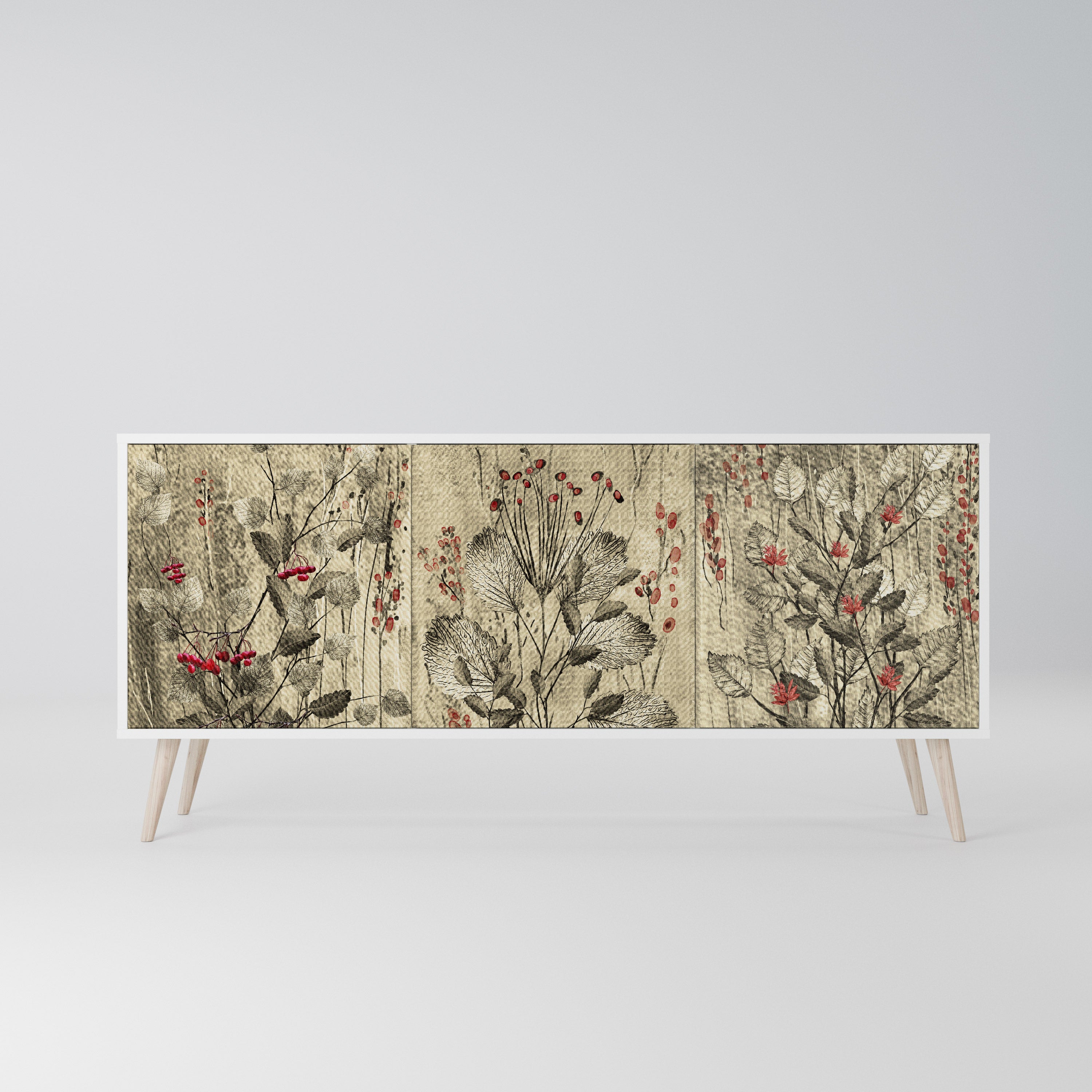 HERBAL GRACE Komoda 3-drzwiowa korpus Biały