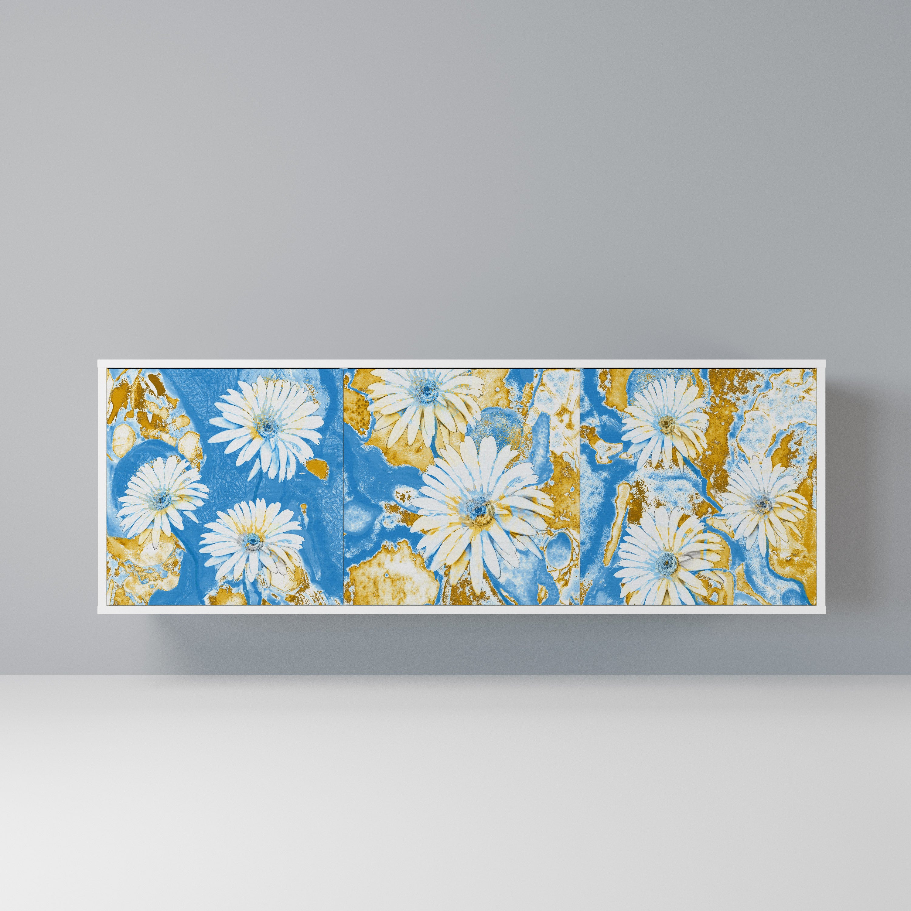 DAISY LUXE Komoda 3-drzwiowa korpus Biały