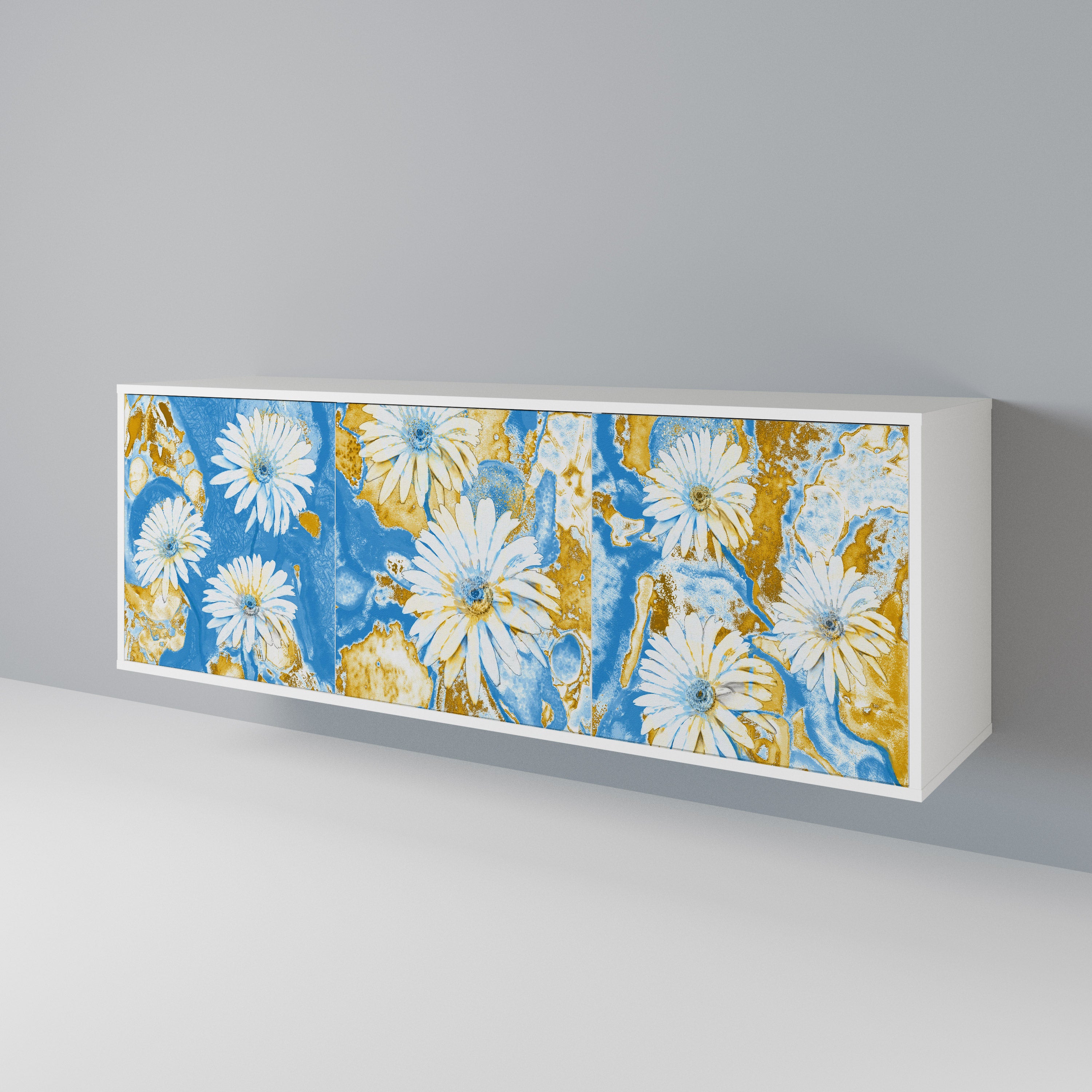 DAISY LUXE Komoda 3-drzwiowa korpus Biały