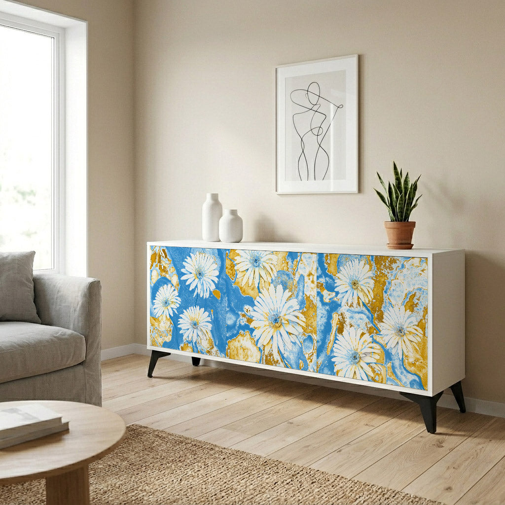 DAISY LUXE Komoda 3-drzwiowa korpus Biały